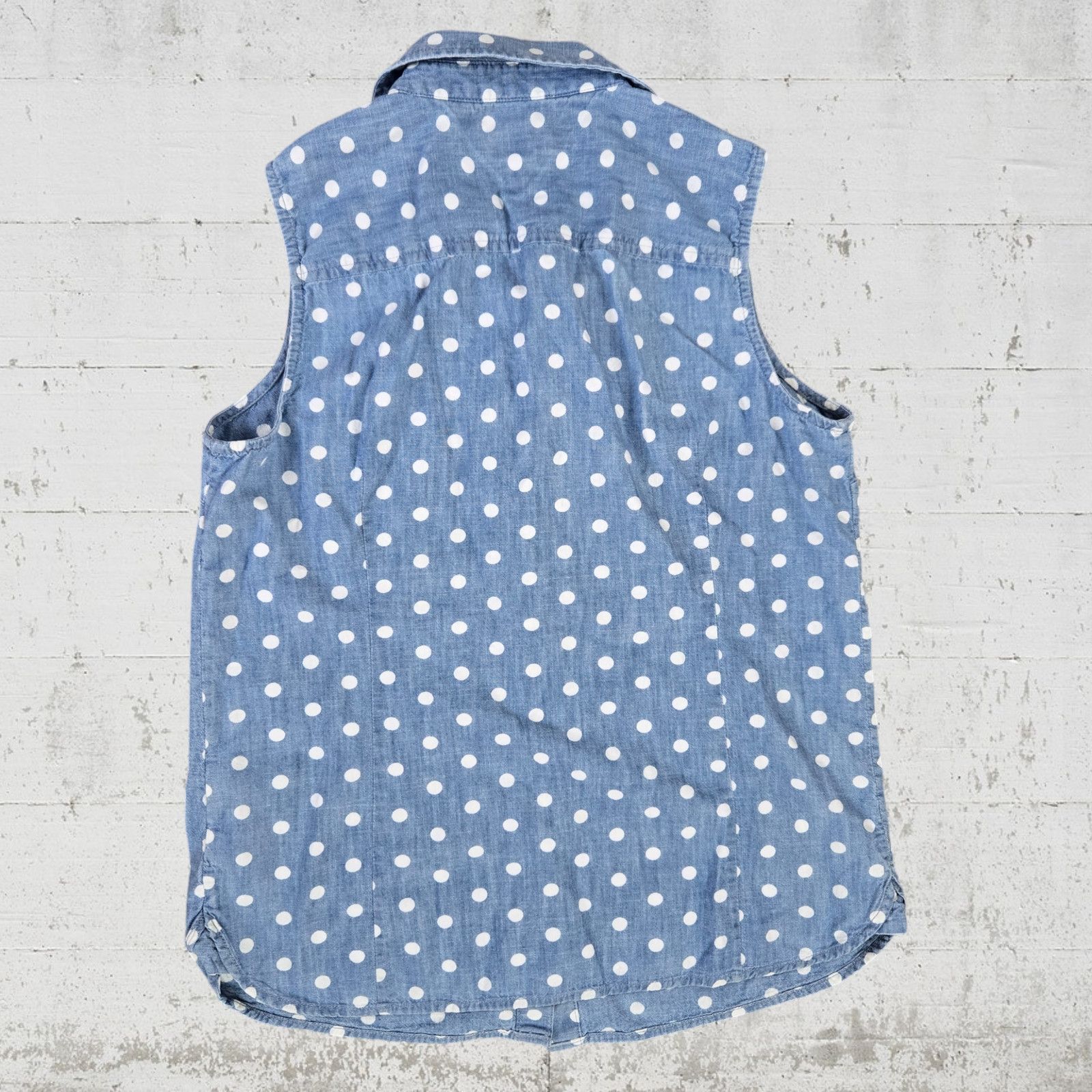 Tommy Hilfiger Tommy Hilfiger Polka Dot Chambray Top Size Medium Size M / US 6-8 / IT 42-44 - 8 Thumbnail