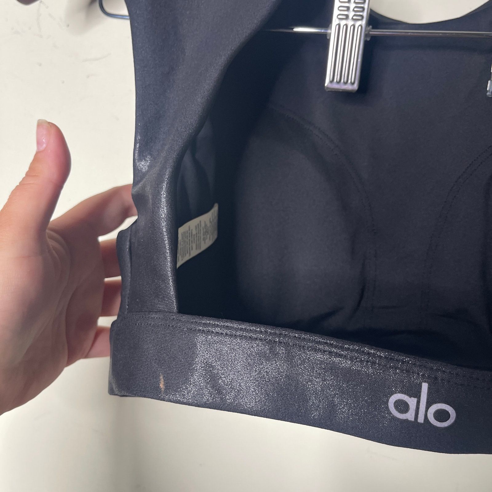 Alo Yoga Alo Yoga Super Shine Flash sports bra open back sz XS Size XS / US 0-2 / IT 36-38 - 5 Thumbnail