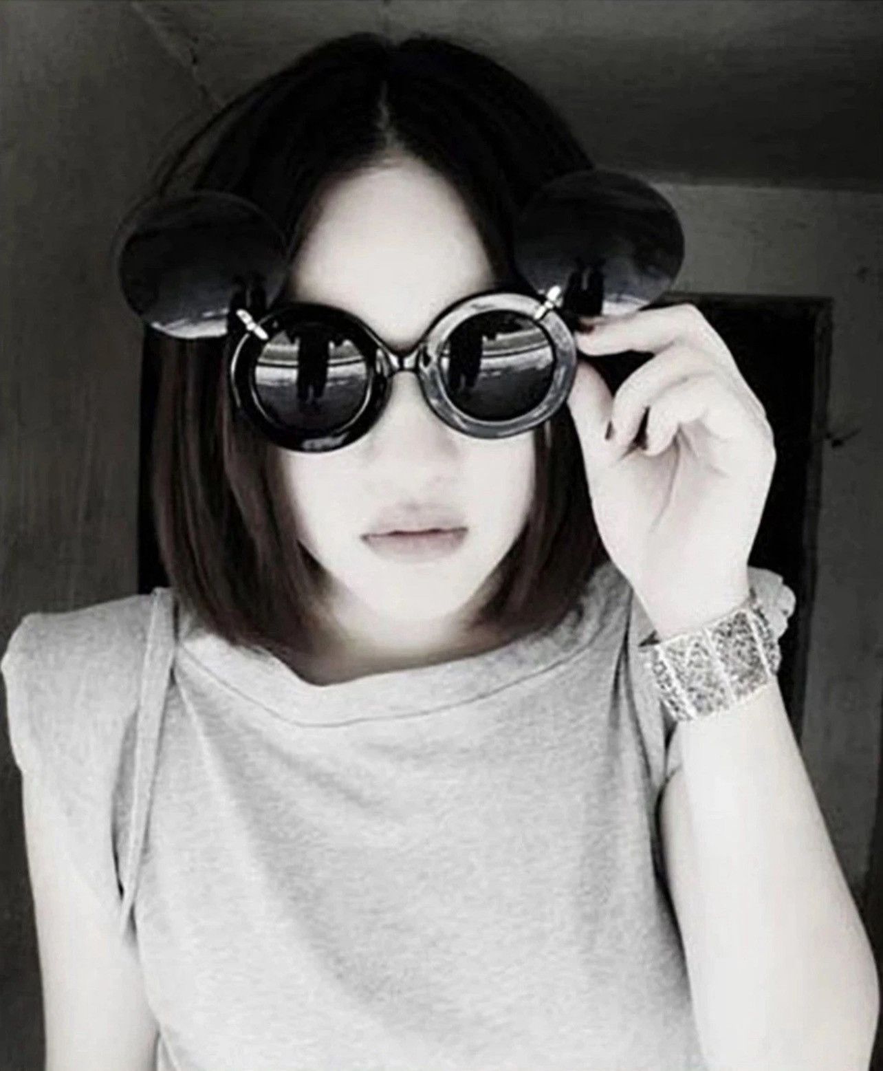 Other Vintage Lady Gaga Flip Sunglasses Women Fashion Chic Size ONE SIZE - 3 Thumbnail