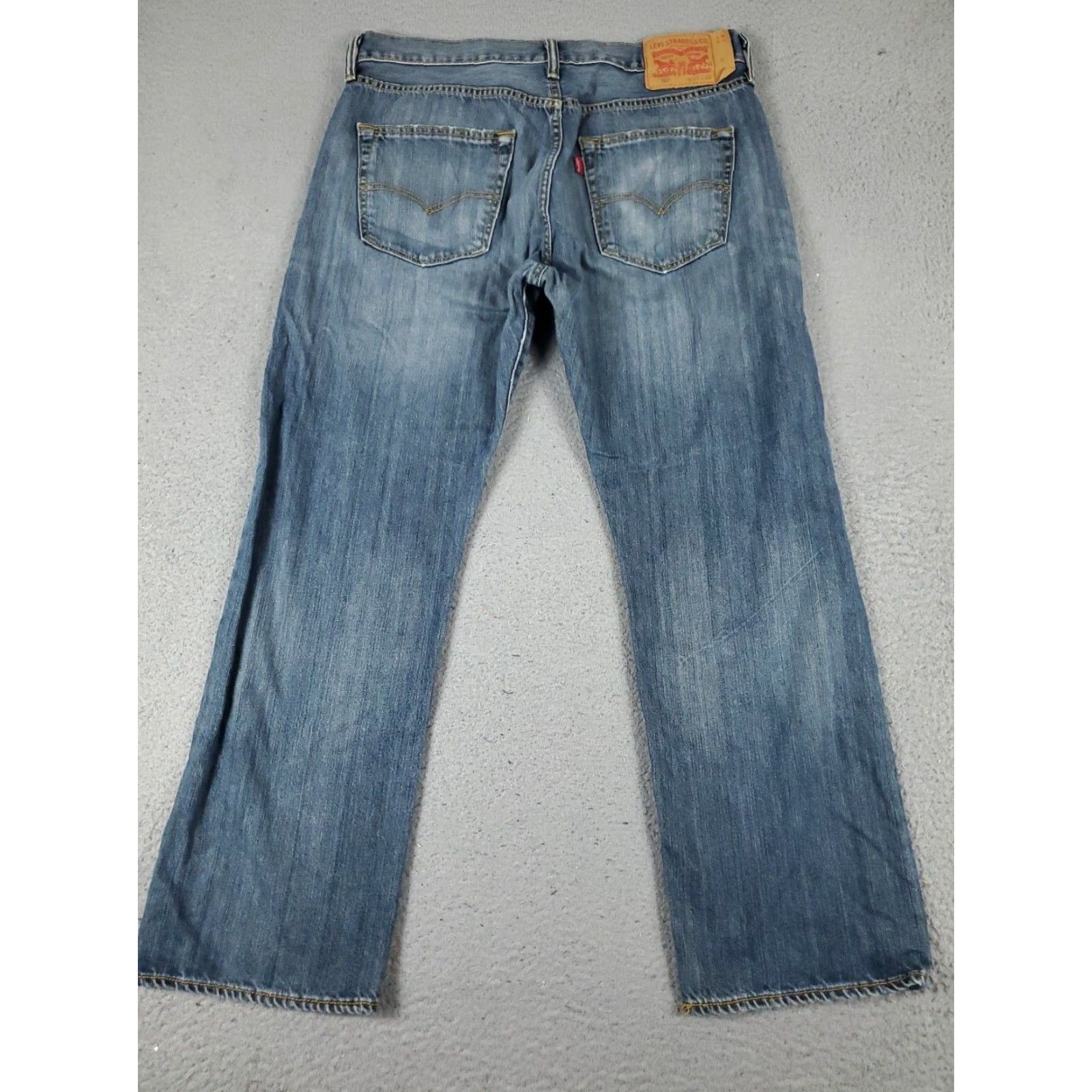 Levi's Levis 501 Mens Jeans Blue Straight Leg Denim Pants Size 34x29 Size US 34 / EU 50 - 7 Thumbnail
