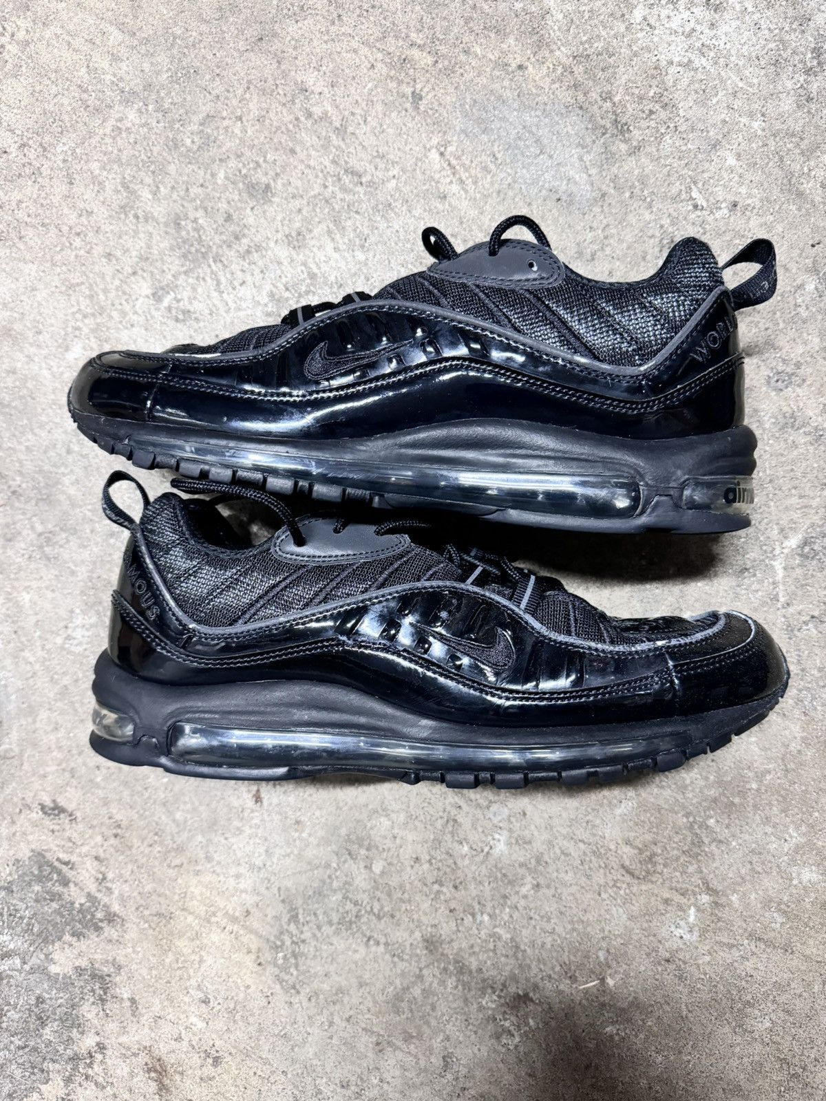 Nike Supreme X Air Max 98 Black | Grailed