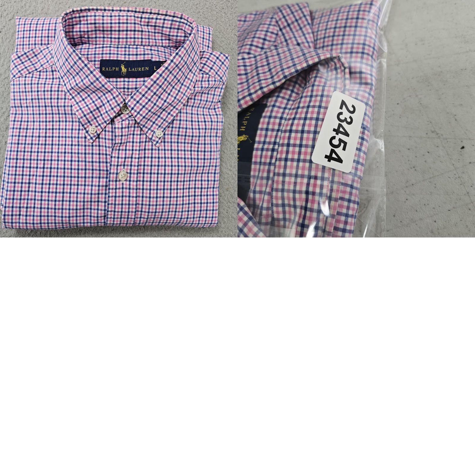 Ralph Lauren Ralph Lauren Shirt Mens Large Pink Blue Check Button-Down Long Sleeve Pony Logo Size US L / EU 52-54 / 3 - 8 Thumbnail