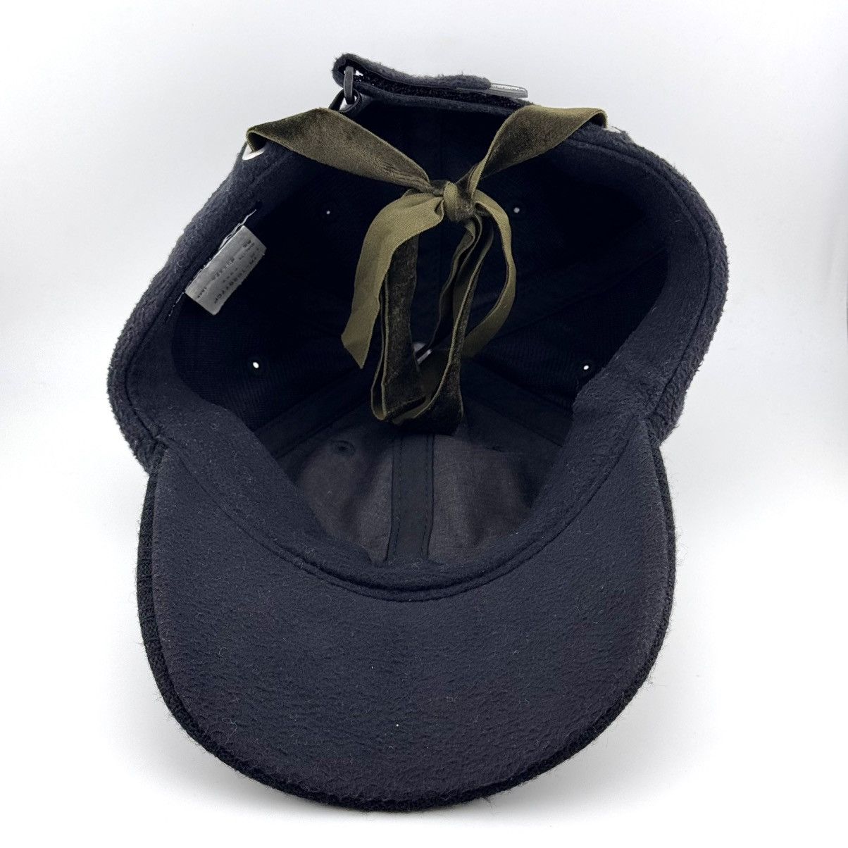 Vintage Y2K Tigora Fleece Ribbed Stripe Pattern Visor hat Size ONE SIZE - 5 Thumbnail