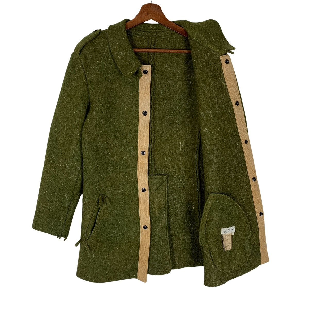 Yohji Yamamoto Stunning AW 1996 Yohji Yamamoto Jacket Wool Blend Woman Coat Size S / US 4 / IT 40 - 6 Thumbnail