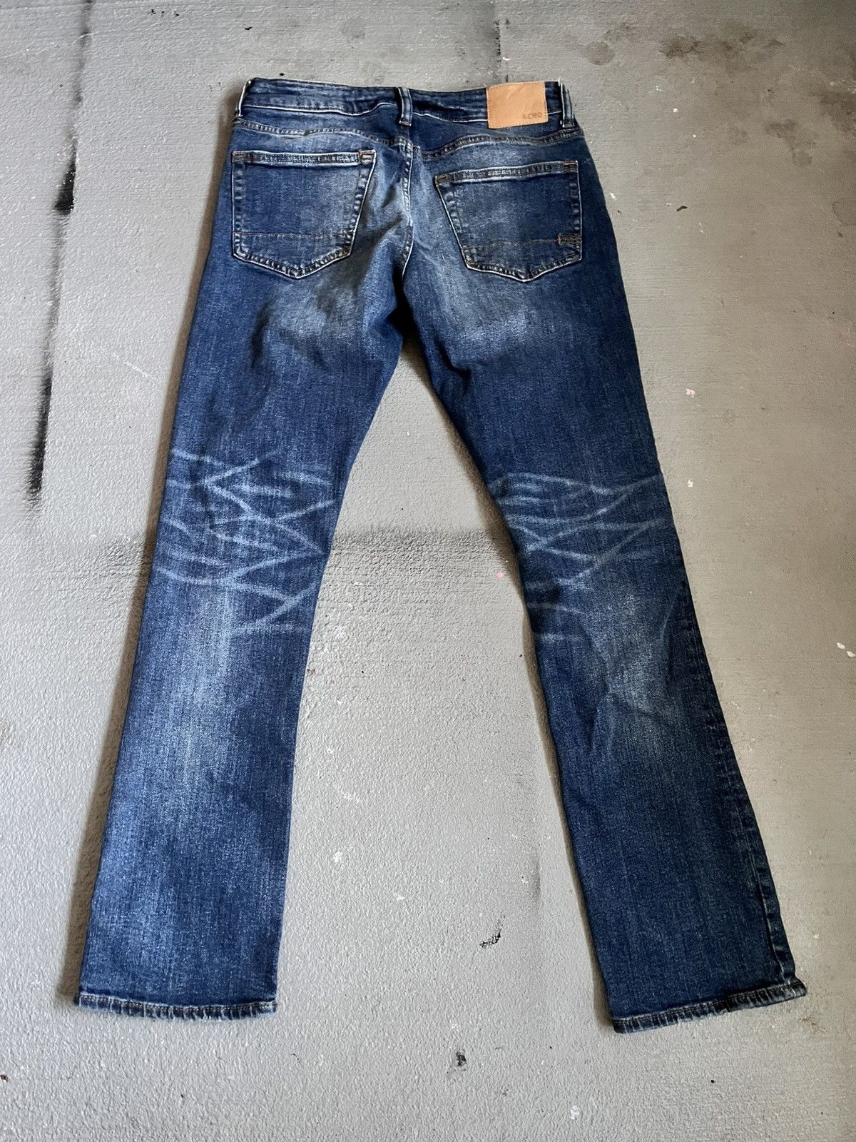 Aeropostale Aeropostale Distressed Slim Straight Denim 29x32 Size US 29 - 2 Thumbnail