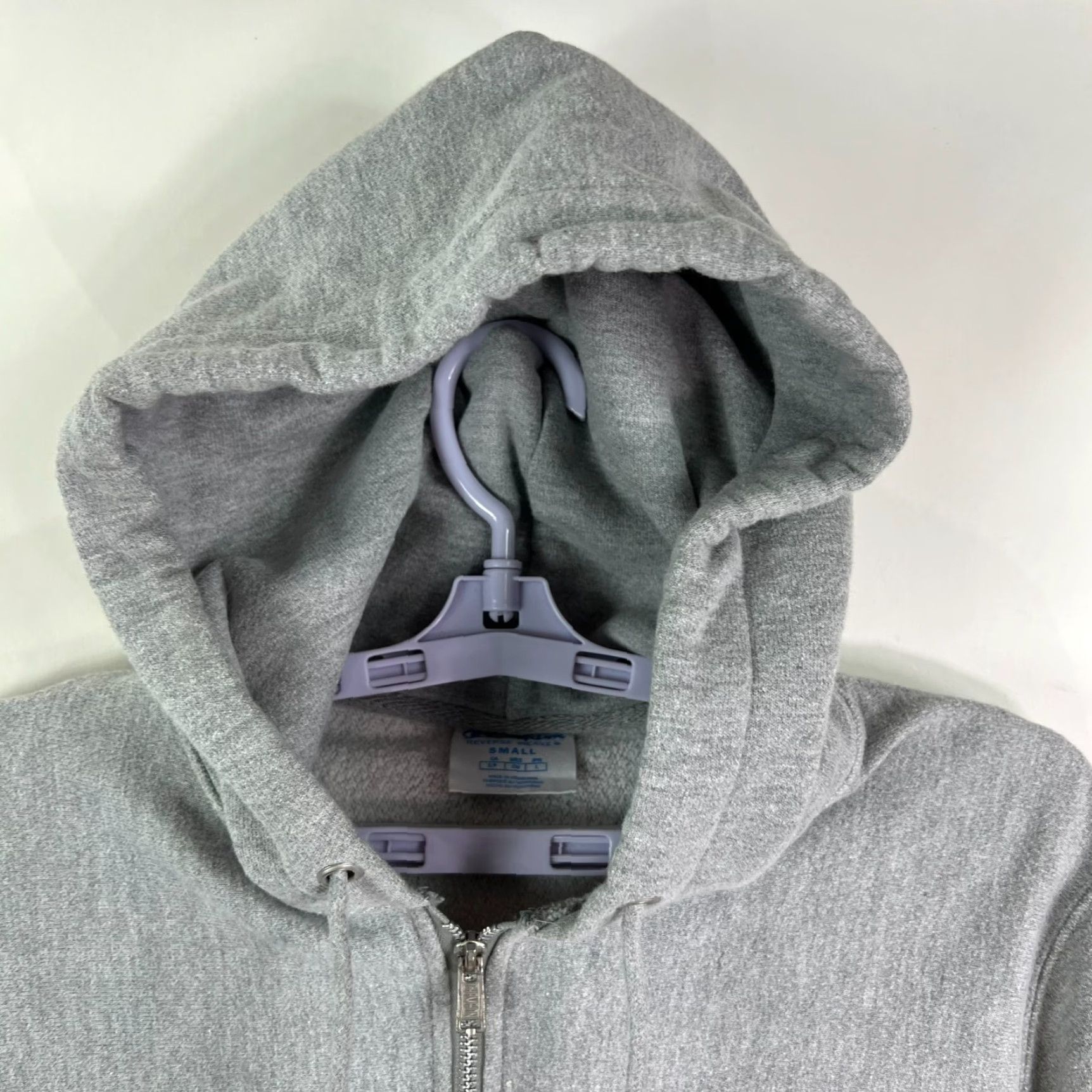 Champion VINTAGE Champion Reverse Weave Hoodie Gray Full Zip Adult Small Big C Patch Reversible Zip Hooded Sports 90s Mens Size US S / EU 44-46 / 1 - 5 Thumbnail