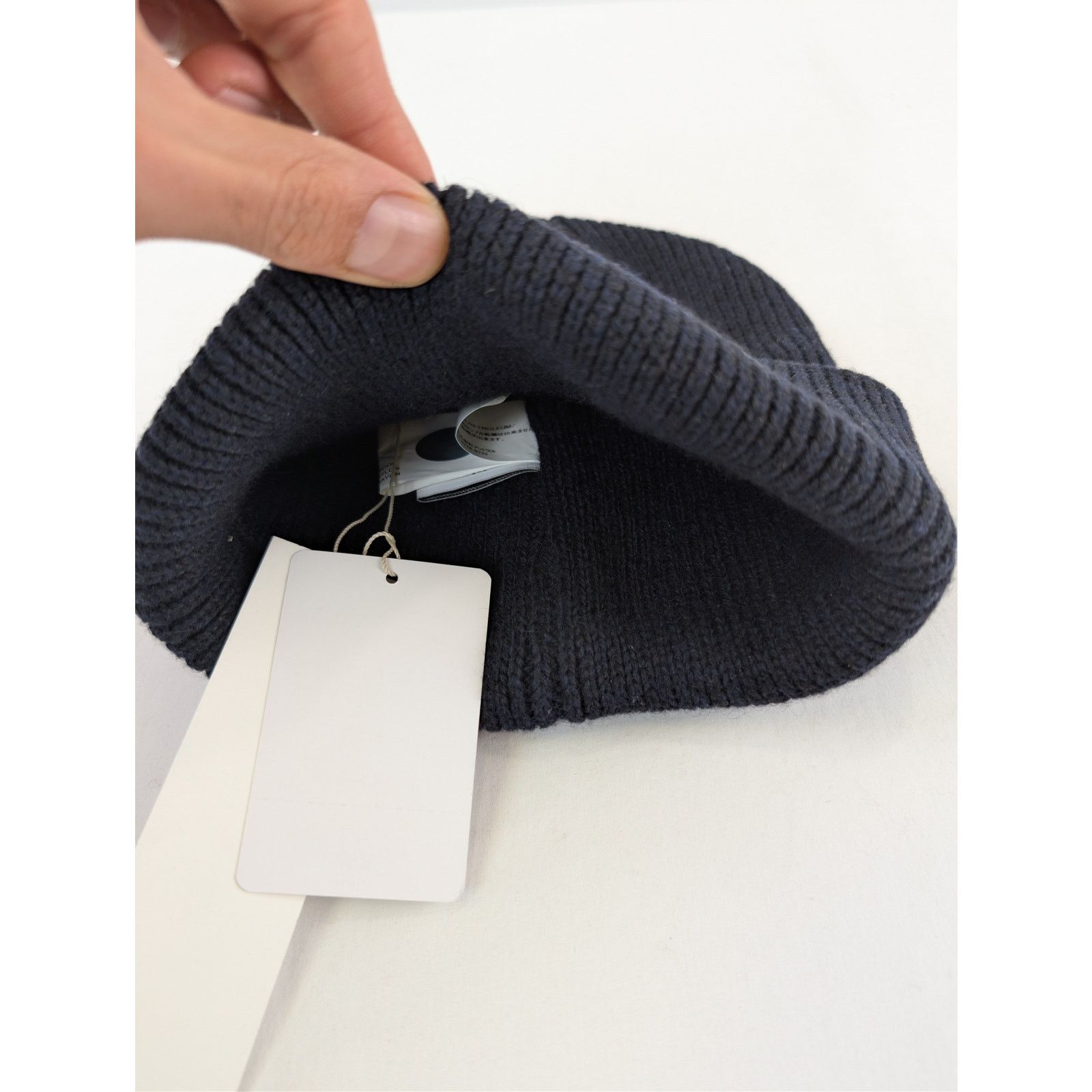 READYMADE o1rshd1 Size: OS / Recycled Wool Knit Beanie Cap / Hat Black Size ONE SIZE - 4 Thumbnail