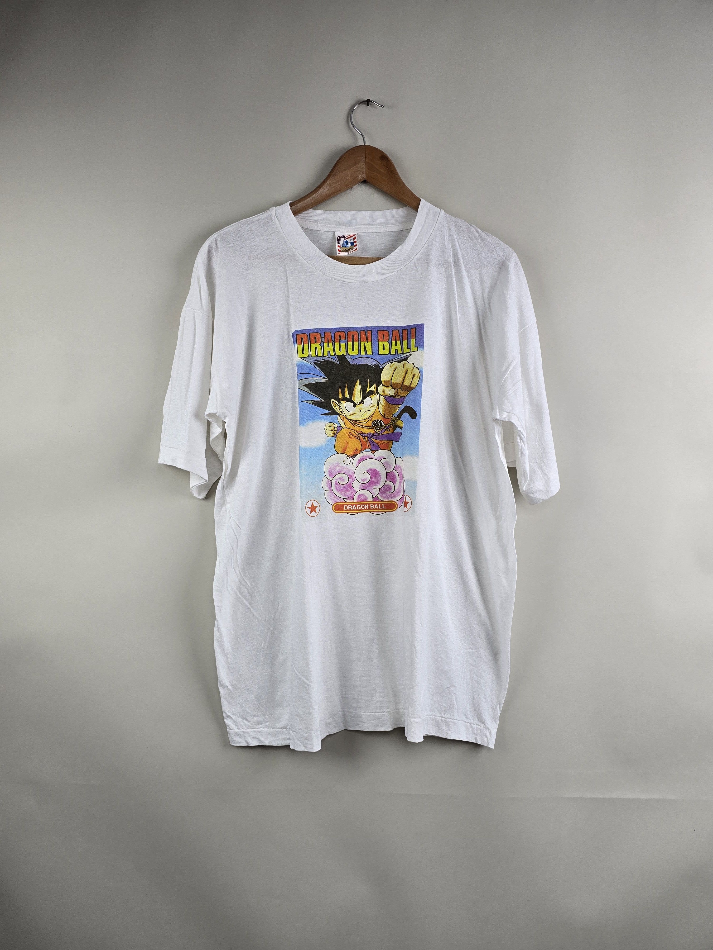 image of Anima x Movie 90's Dragon Ball Z Solo Young Goku XL 23" 29" in White, Men's