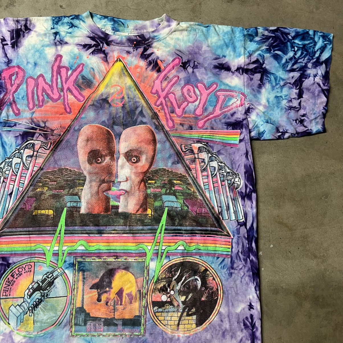 Band Tees × Vintage Vintage 80’s Pink Floyd Album Tribute AOP Band T-Shirt Size US XL / EU 56 / 4 - 1 Thumbnail