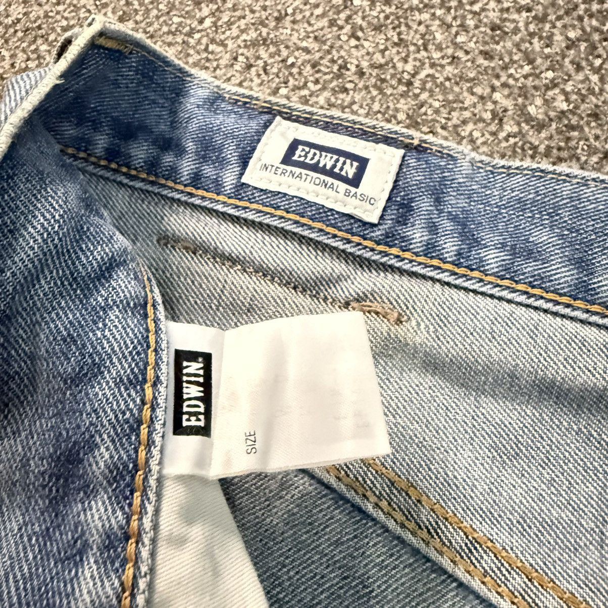 14th Addiction Vintage Japanese Edwin 404 Distressed Aging Faded Denim W34 Size US 34 / EU 50 - 16 Thumbnail