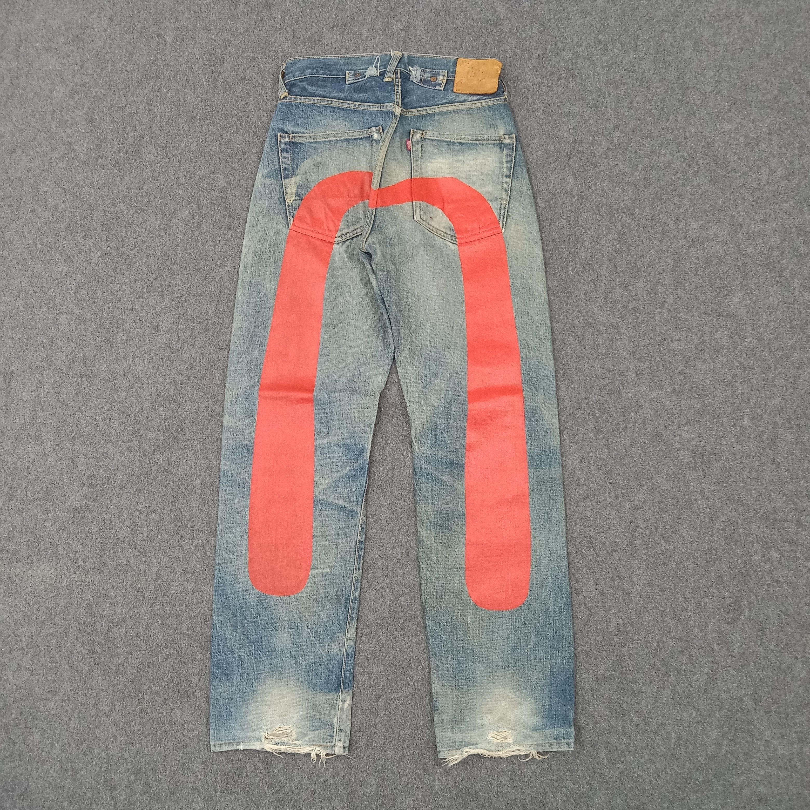 Japanese Brand × Vintage Evis Japanese Brand Daicock Custom Art Jeans Size US 26 / EU 42 - 1 Thumbnail