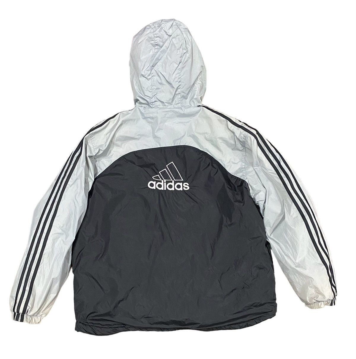 Vintage Vintage 90s ADIDAS Zipper Hoodie (L) Size US L / EU 52-54 / 3 - 6 Thumbnail