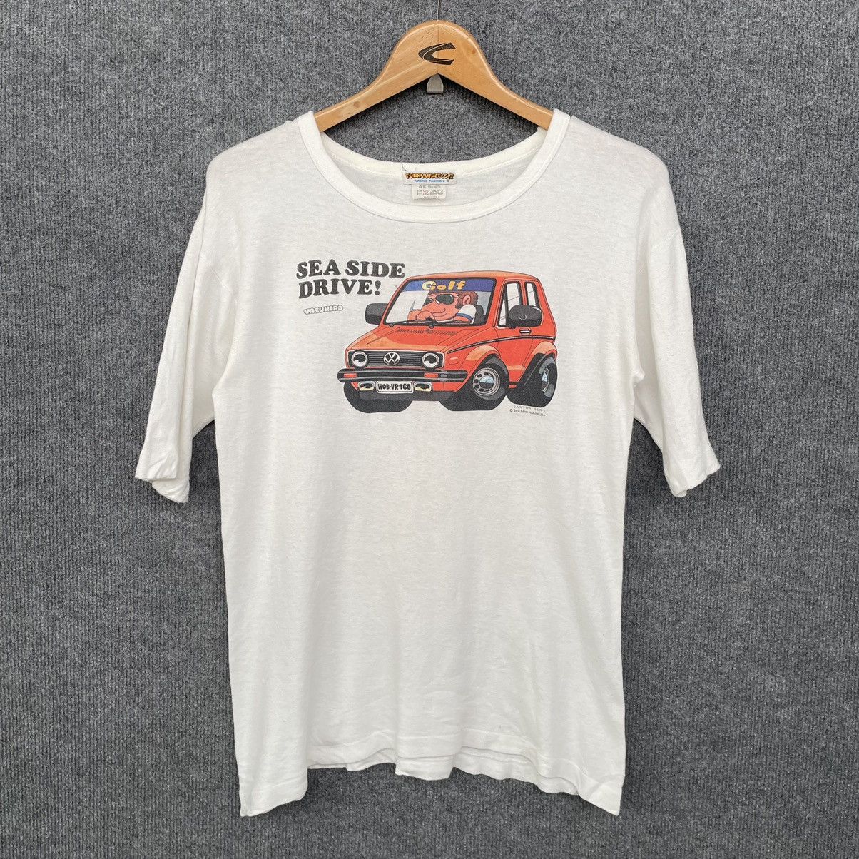 Japanese Brand × Vintage Vintage 90s Volkswagen Artwork by Yasuhiro Nakamura T Shirt Size US S / EU 44-46 / 1 - 1 Thumbnail