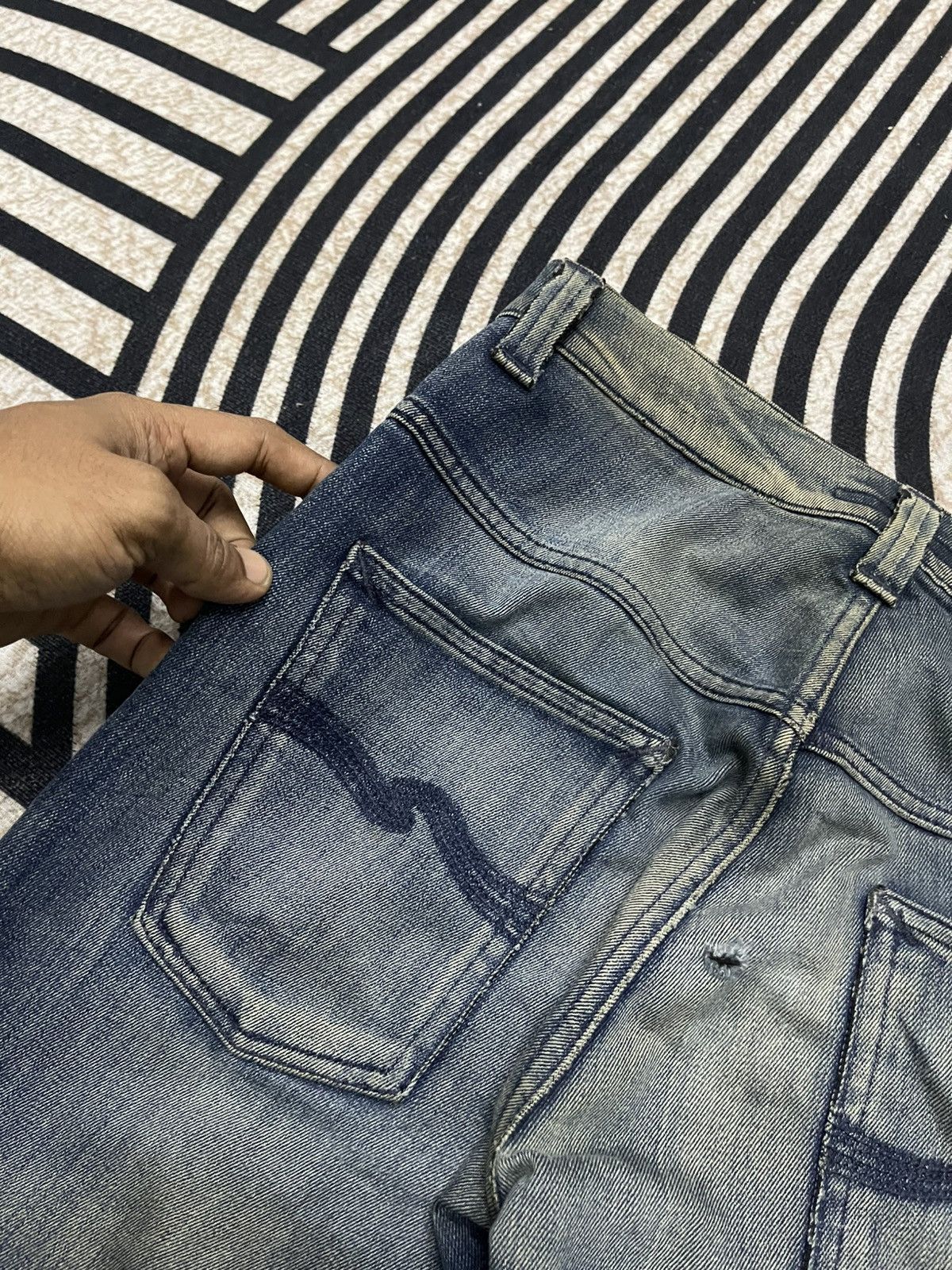 Nudie Jeans 2000s NUDIE JEANS CO SKINNY JEANS WASHABLE DISTRESSED JEANS Size US 29 - 24 Thumbnail