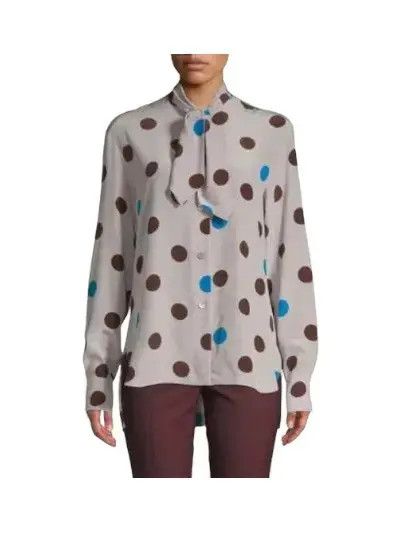 Marni Vintage Marni Flaminia Polka Dot Bow Shirt Size US M / EU 48-50 / 2 - 6 Thumbnail