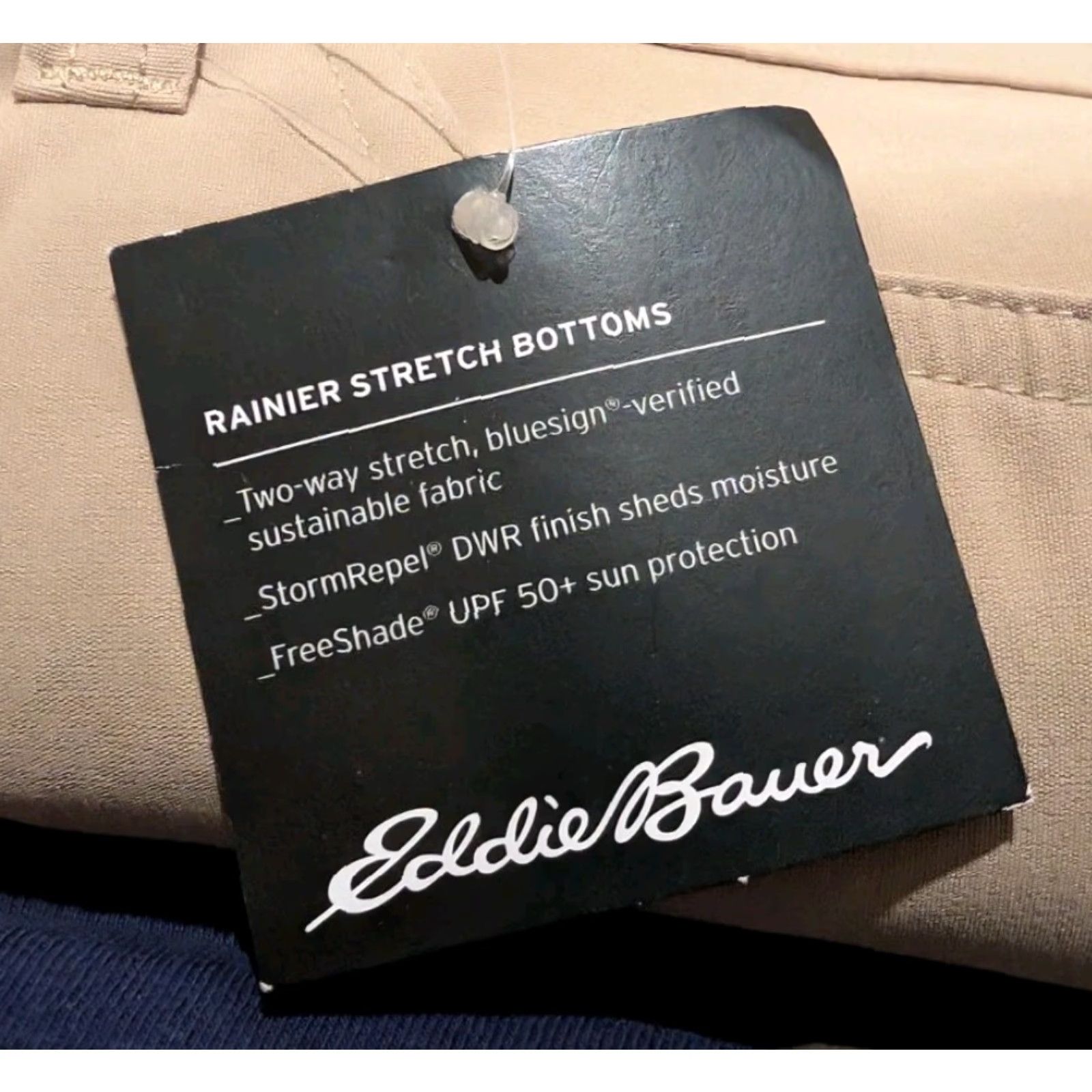 Eddie Bauer EDDIE BAUER Mens Rainier Tech Short Khaki 38 Regular Inseam 10" Nylon Spandex Breathable UPF 50+ Zipper Pocket Storm Repel Pockets NWT NEW Size US 38 / EU 54 - 5 Thumbnail