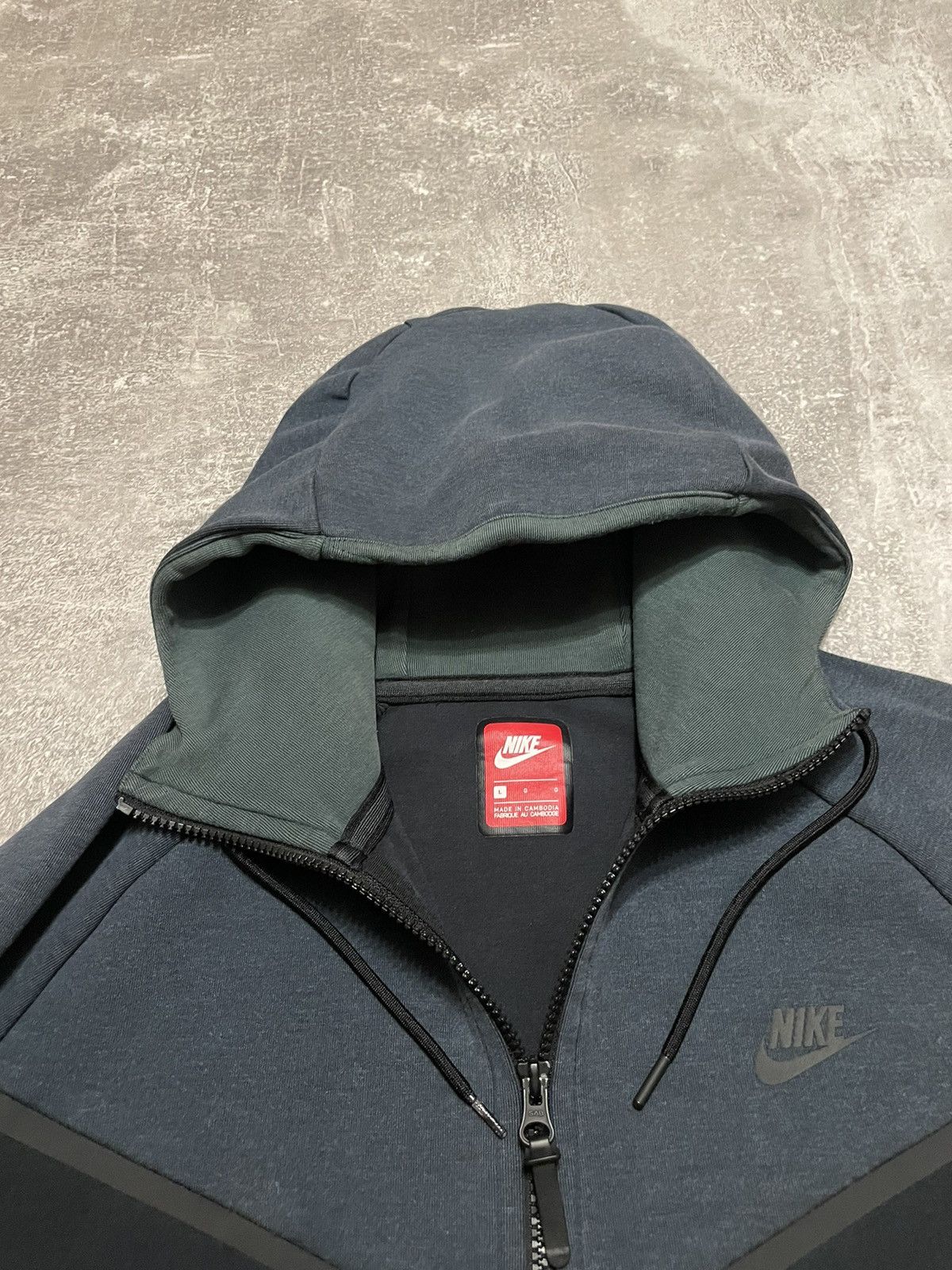Nike × Vintage Vintage Nike Tach Fleece Zip-Up Hoodie Size US L / EU 52-54 / 3 - 13 Thumbnail
