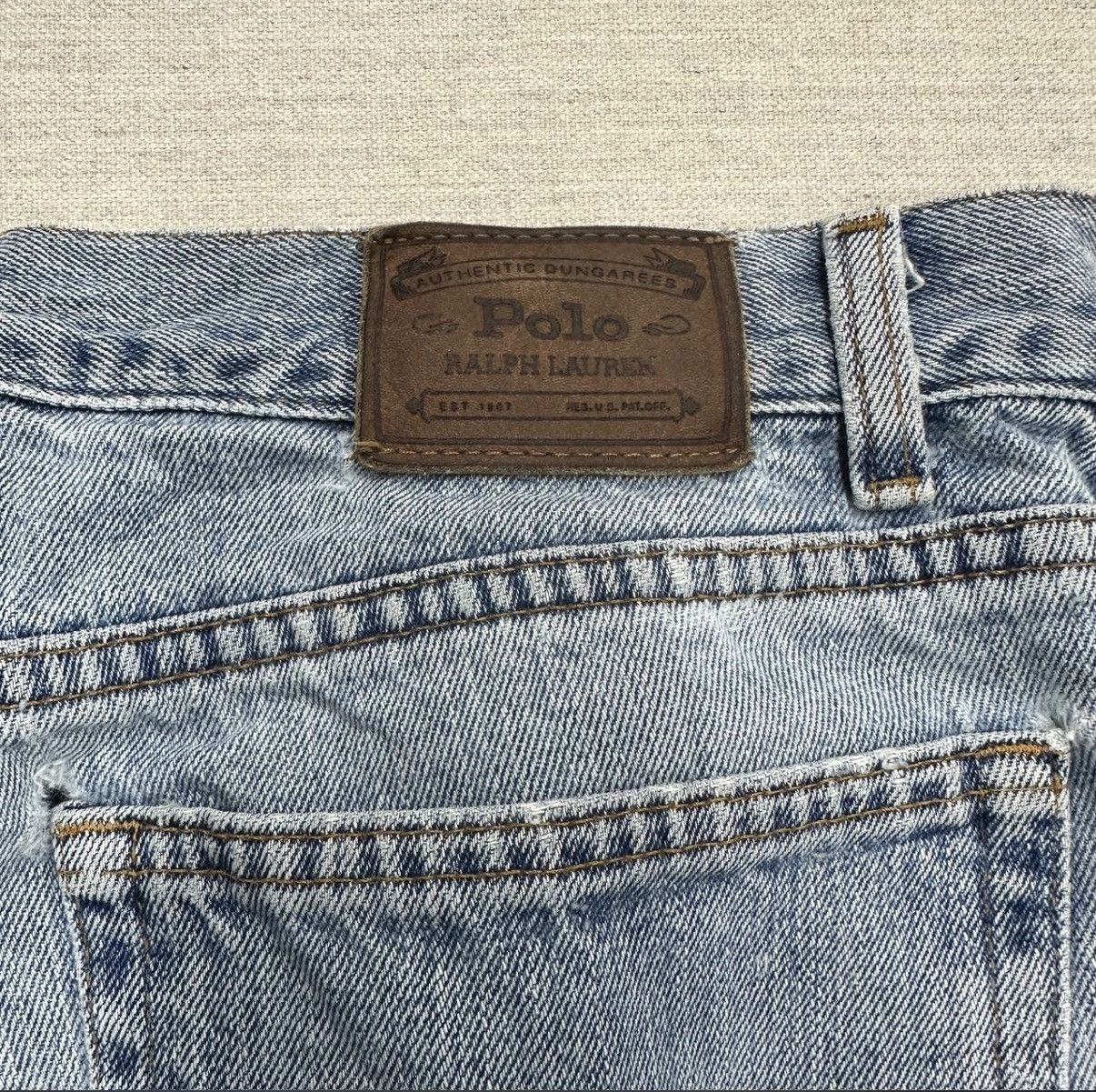 Polo Ralph Lauren Vintage Polo Baggy Jeans Size US 33 - 3 Thumbnail