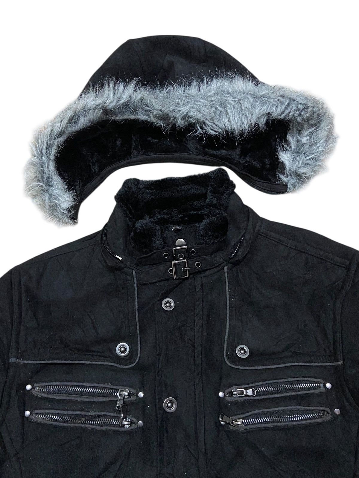 In The Attic Gilevans LGB Style Vtg Multipocket Faux Fur Jacket Size US L / EU 52-54 / 3 - 3 Thumbnail