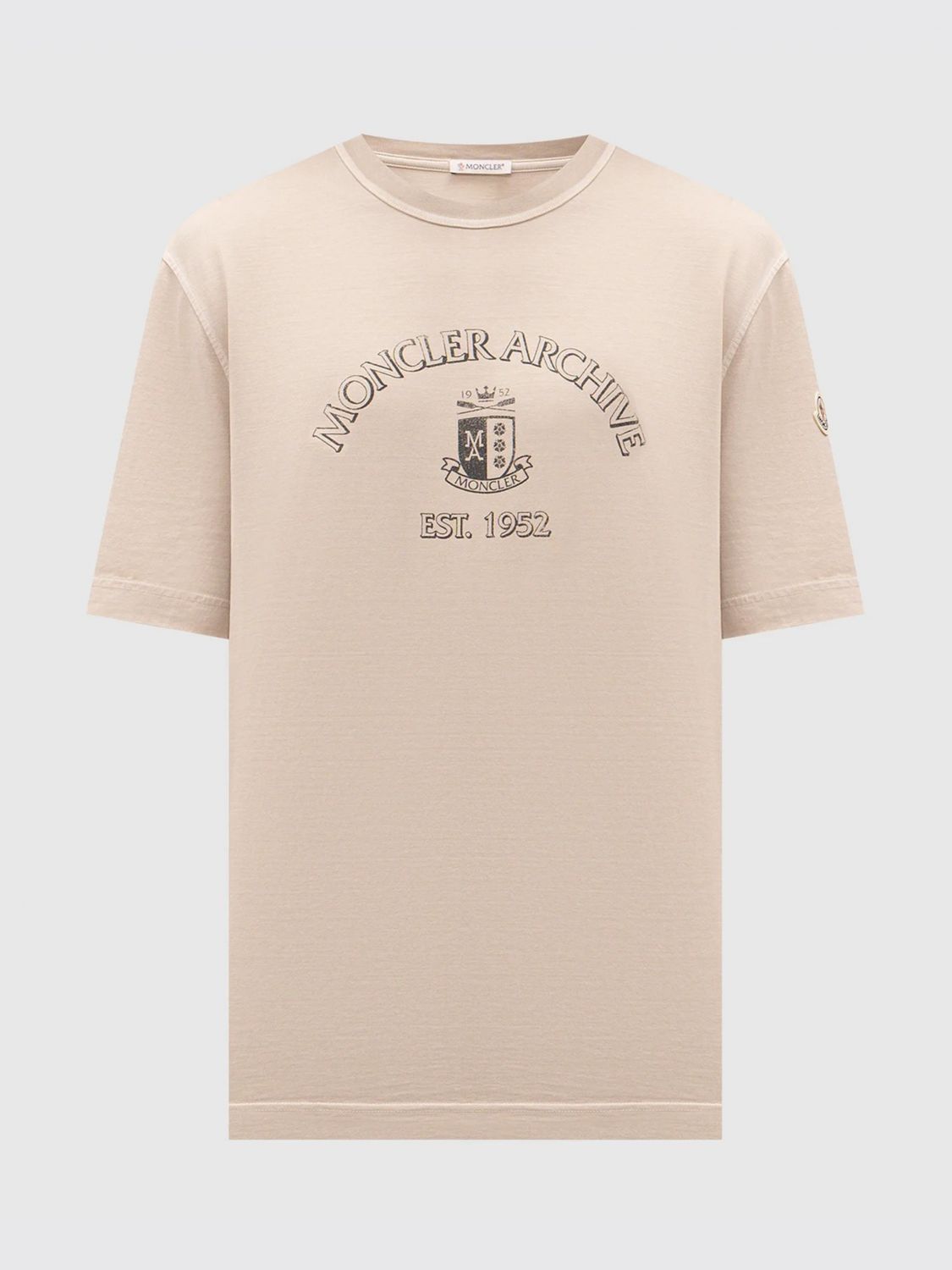Moncler Moncler T-Shirt Men Beige Size US L / EU 52-54 / 3 - 1 Preview