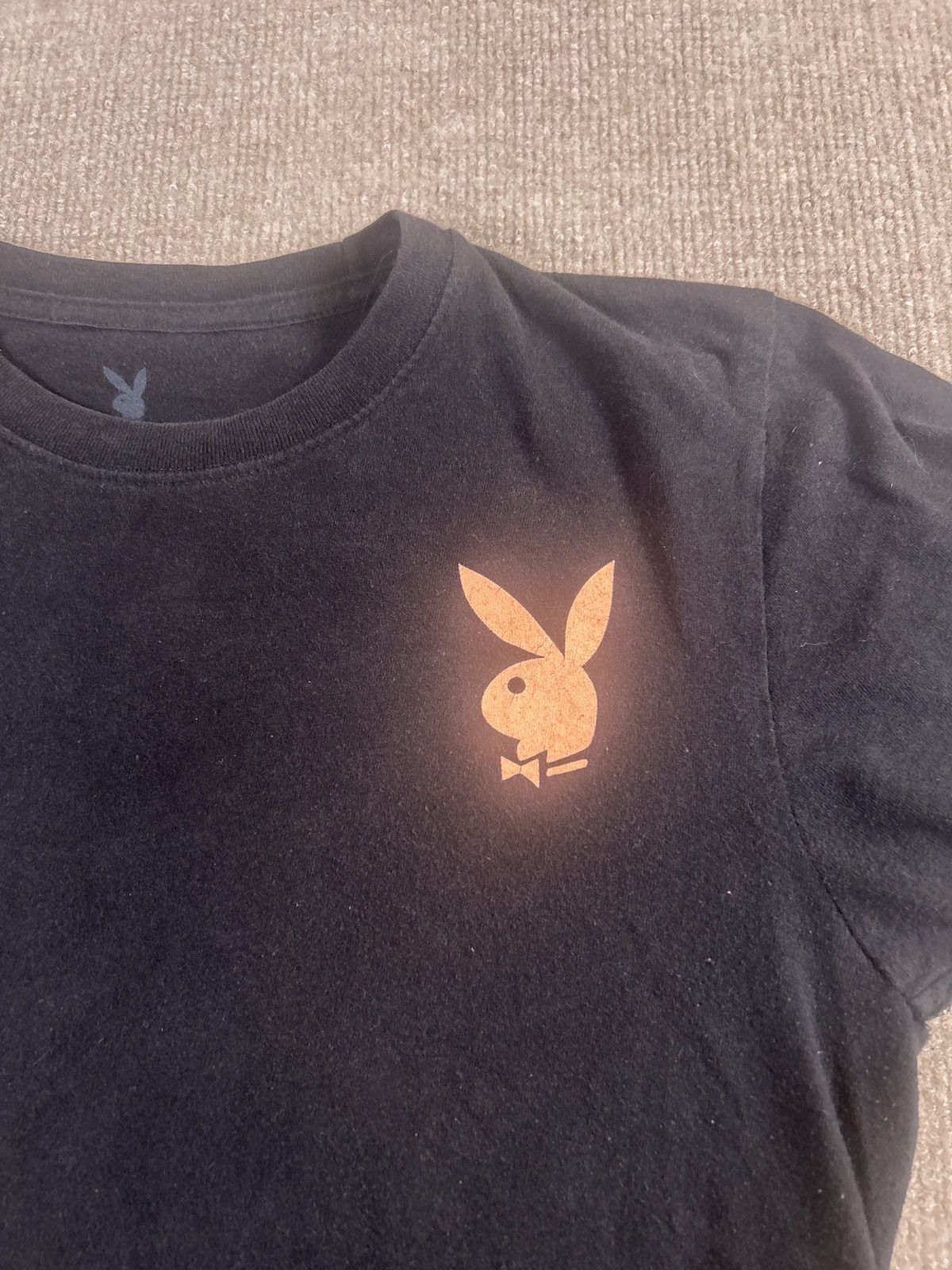 Playboy Playboy Graphic T-Shirt Black Size S Bunny Logo Front, back Size S / US 4 / IT 40 - 2 Thumbnail
