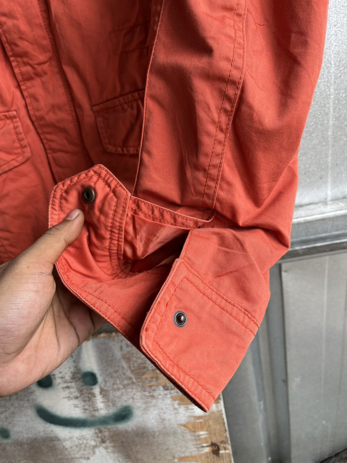 Japanese Brand Hum parka jacket m65 style orange Size US L / EU 52-54 / 3 - 6 Thumbnail