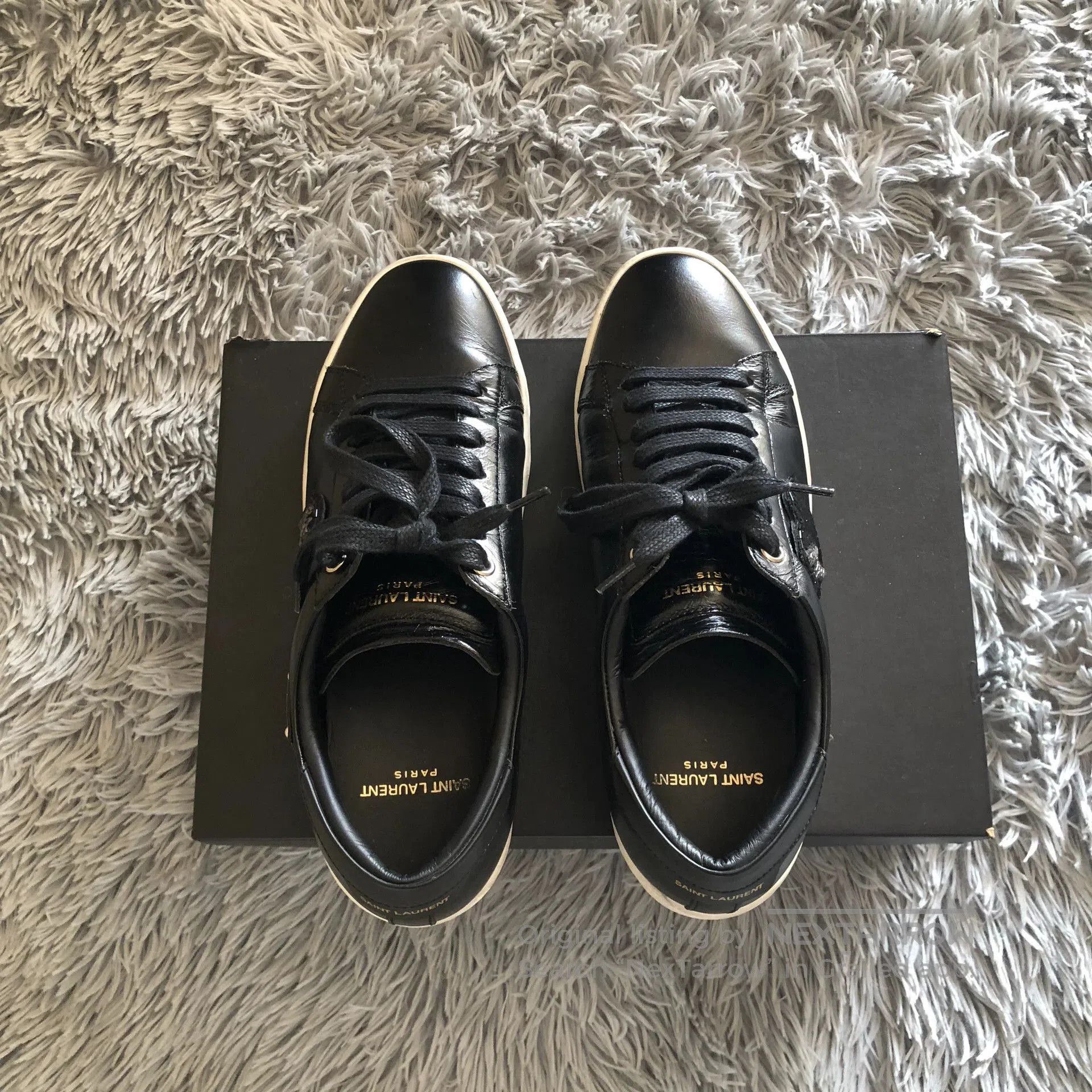 Saint Laurent Paris Saint Laurent Heart Lightning Embroidery Sneakers. Size US 6 / IT 36 - 3 Thumbnail