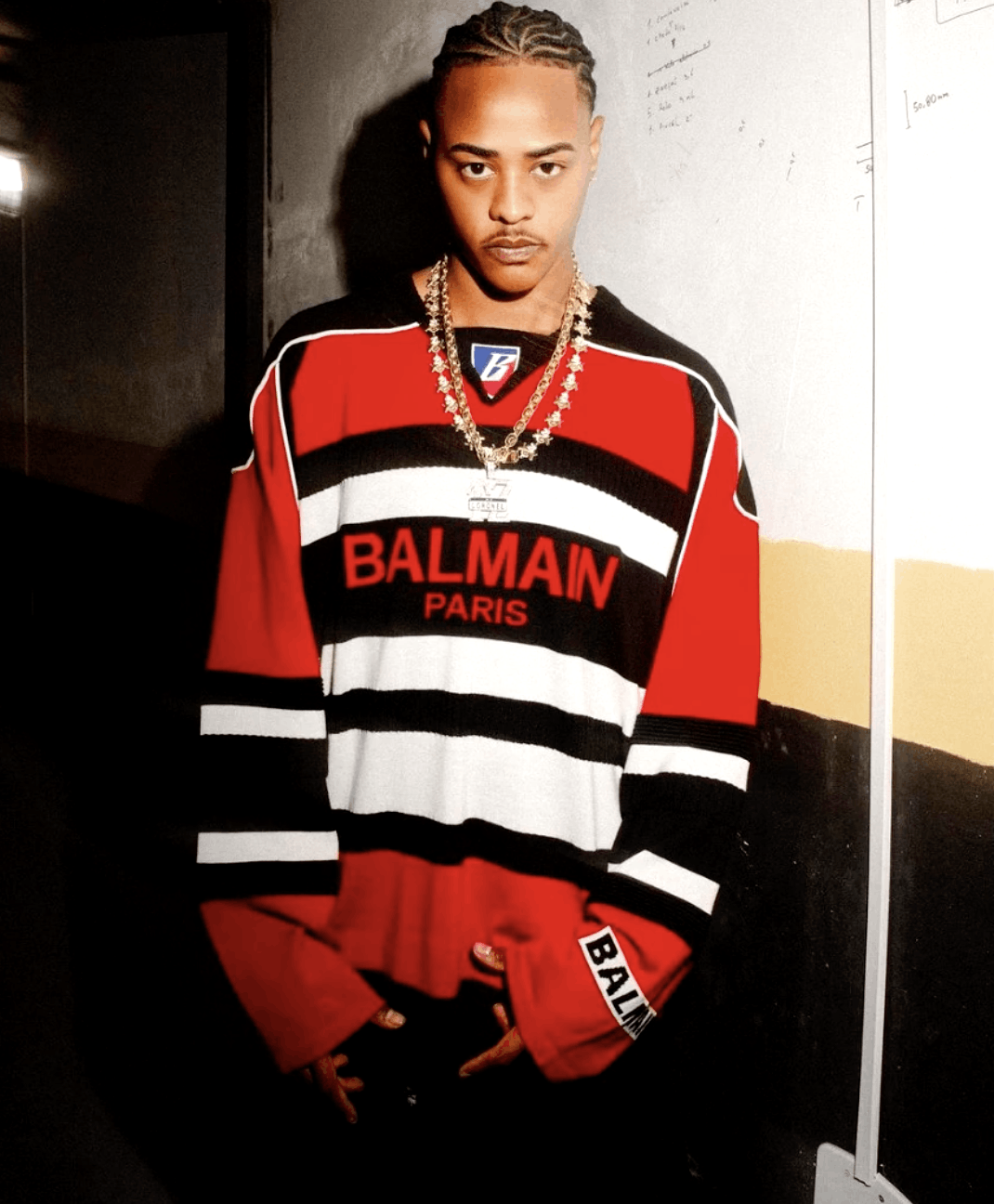 Balmain Red B-Sporty Sweater