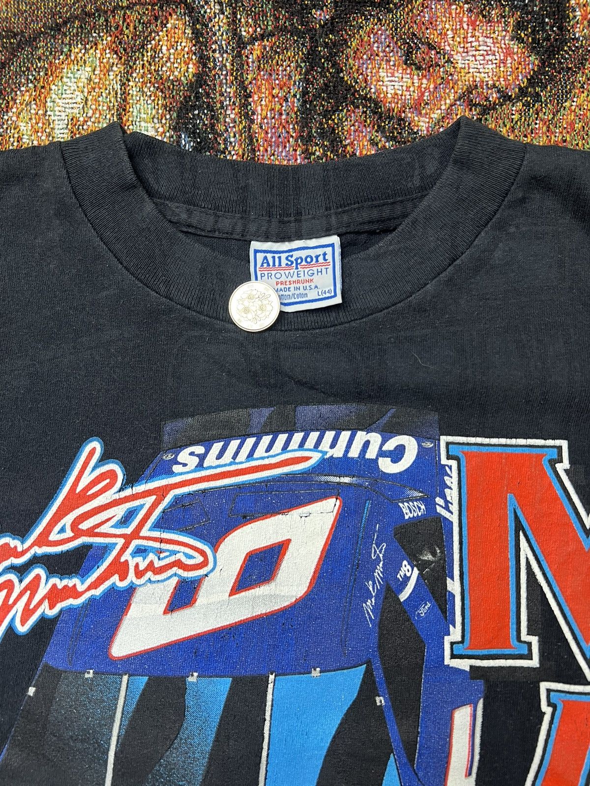 NASCAR Vintage NASCAR Mark Martin Valvoline Tonal AOP Tee Size US L / EU 52-54 / 3 - 5 Thumbnail