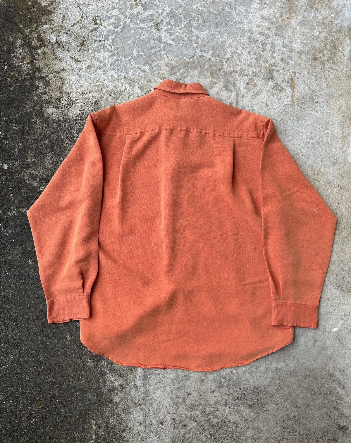 Vintage Jonathan Adam suede lux orange marty supreme button up shirt Size US L / EU 52-54 / 3 - 2 Thumbnail