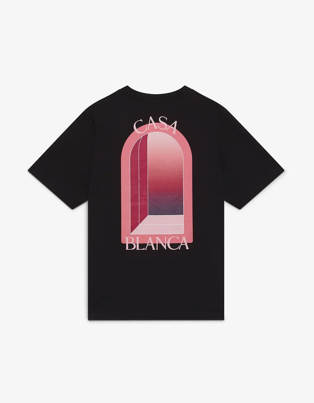 Casablanca Casablanca Black & Pink Arches T‑Shirt Size US L / EU 52-54 / 3 - 1 Thumbnail
