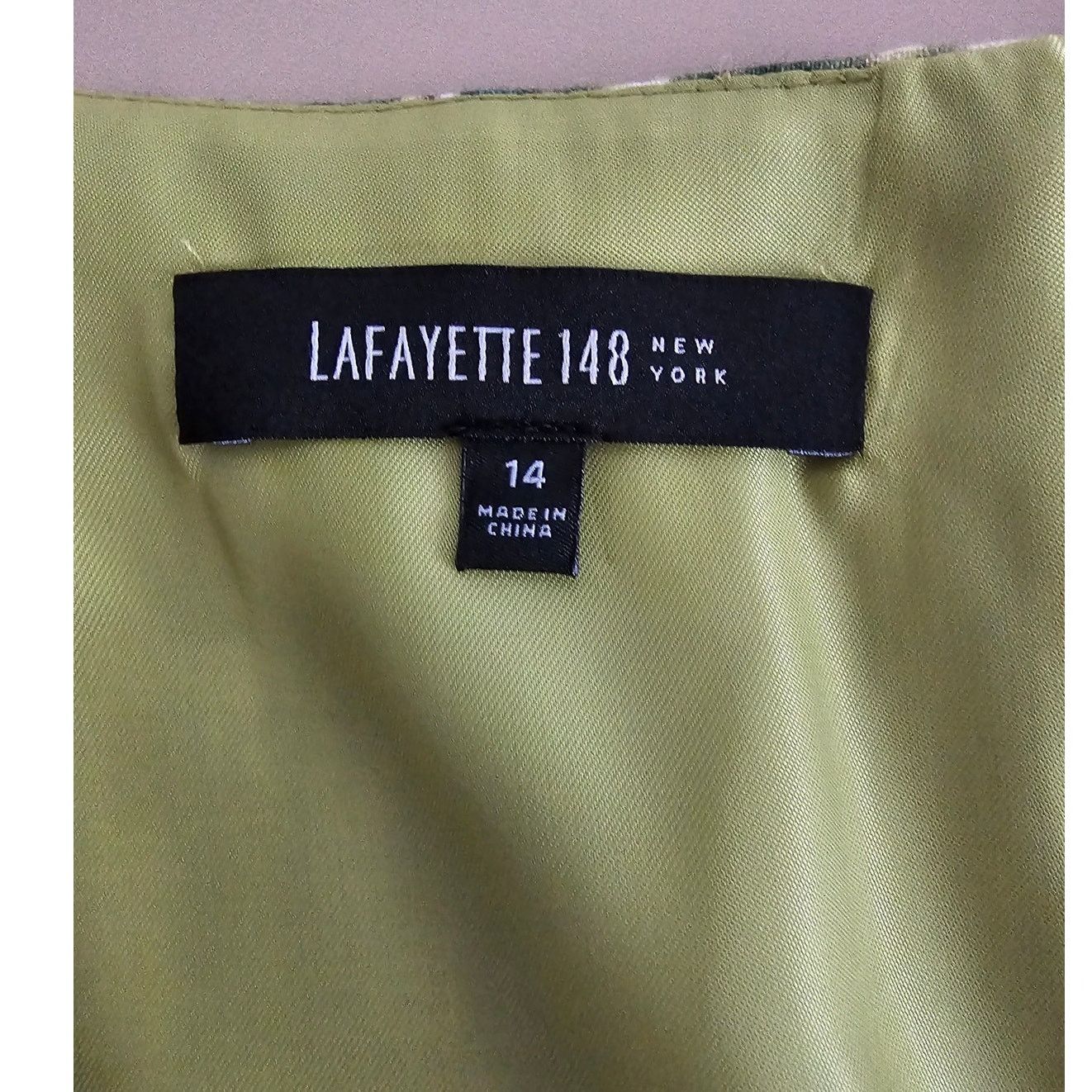 Lafayette 148 LAFAYETTE 148 Summer Sleeveless Green Linen Dress 14 $498 Size XL / US 12-14 / IT 48-50 - 10 Thumbnail
