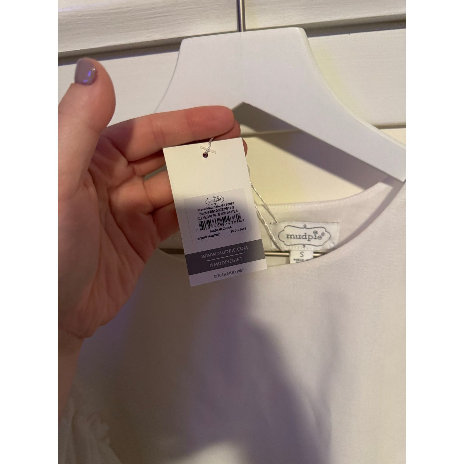 Other NWT Mud Pie Culver Ruffle Top Size Small (paid $59.99) Size S / US 4 / IT 40 - 2 Thumbnail