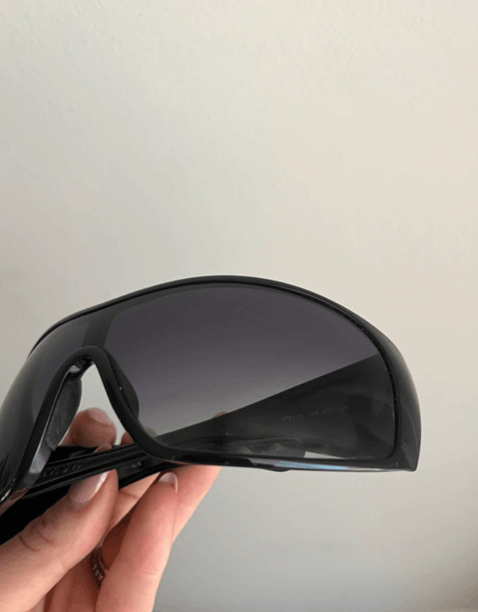 Prada PRADA Sunglasses Sport Metal Shield Oval Flame Star Size ONE SIZE - 8 Thumbnail