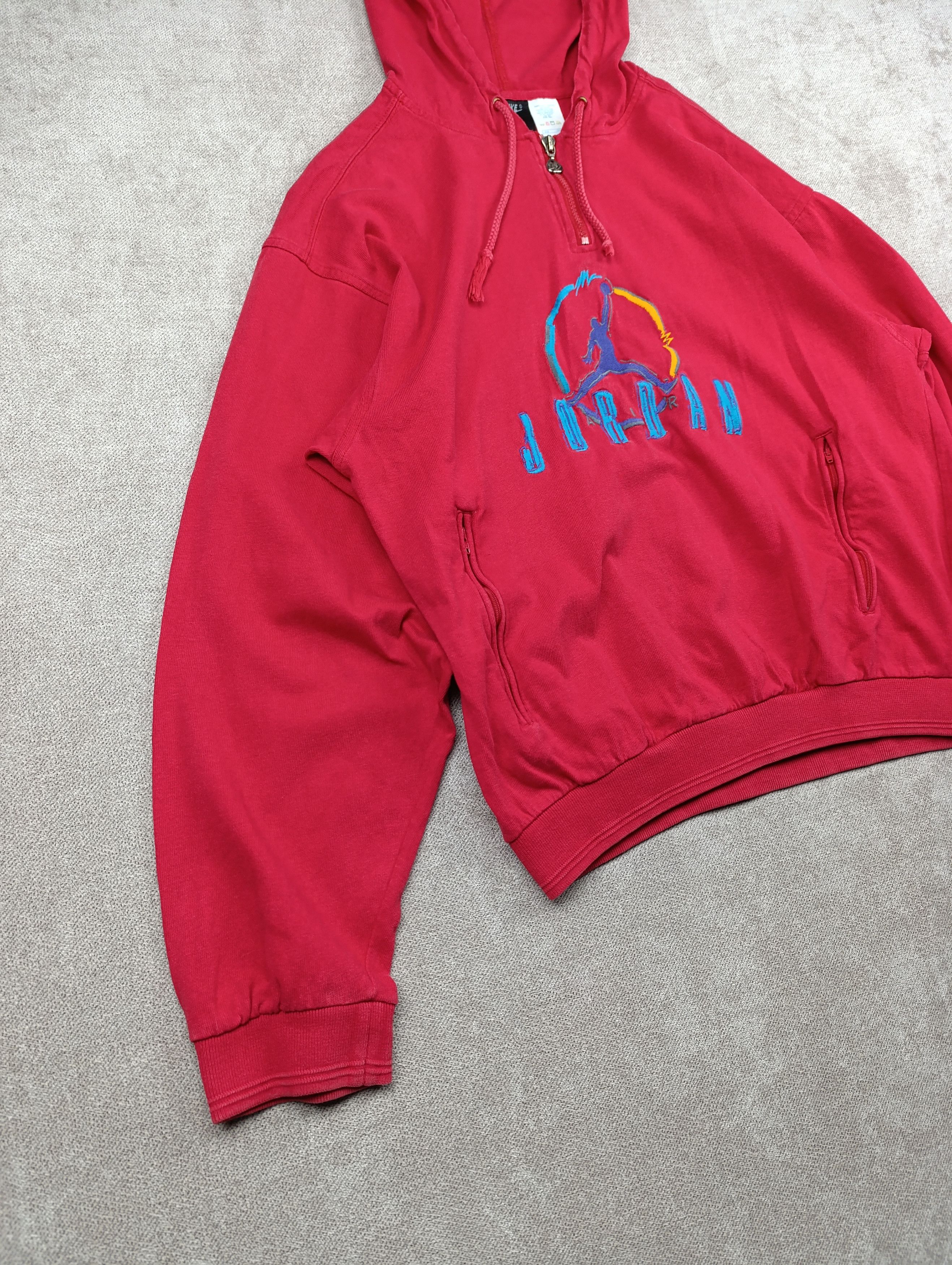 Jordan Brand VINTAGE NIKE JORDAN HOODIE MENS EMBROIDERED HOODED RARE 90S Size US S / EU 44-46 / 1 - 2 Thumbnail