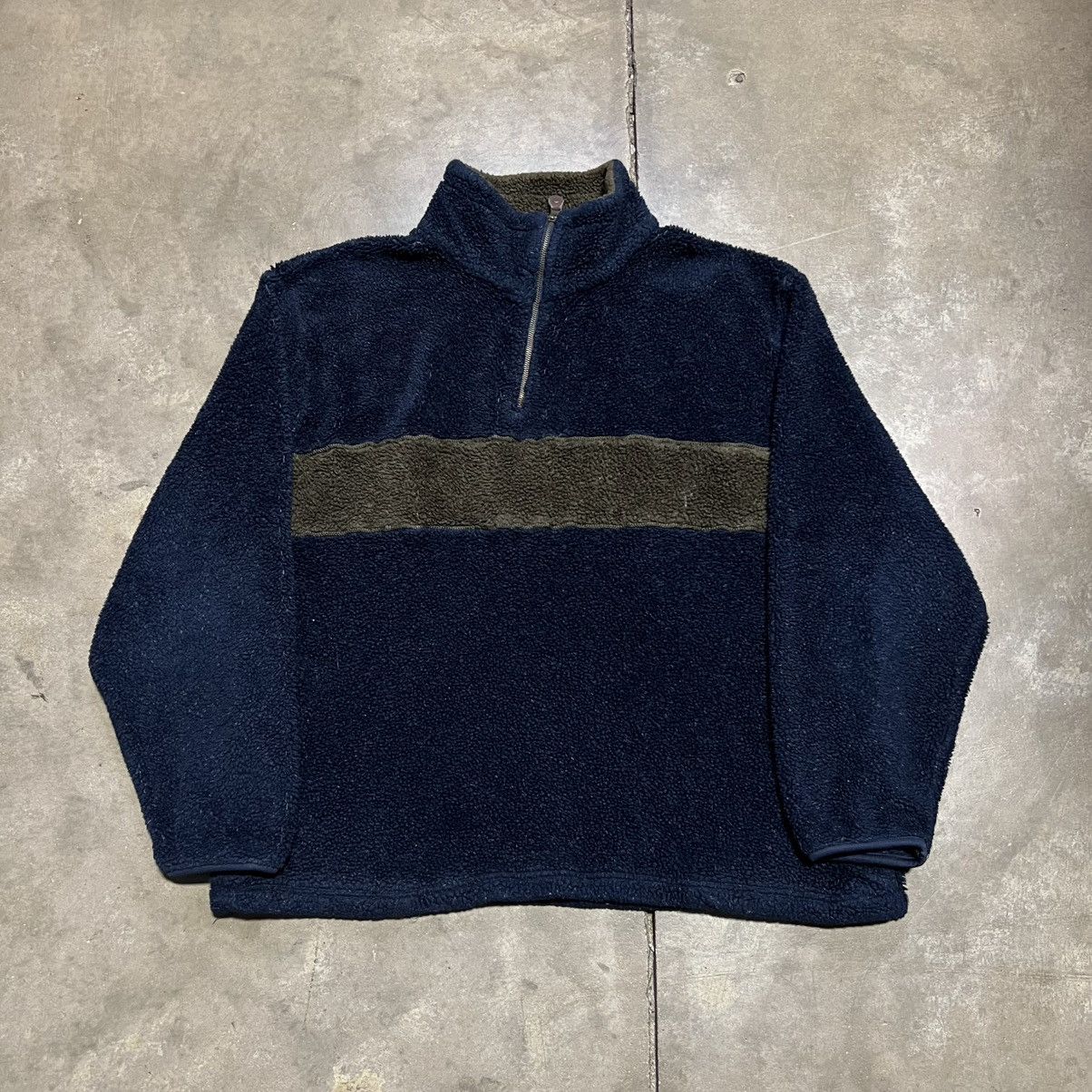 Northwest Territory Vintage Fleece Deep Pile Sherpa Sweatshirt Jacket 1/4 Zip Size US XL / EU 56 / 4 - 6 Thumbnail