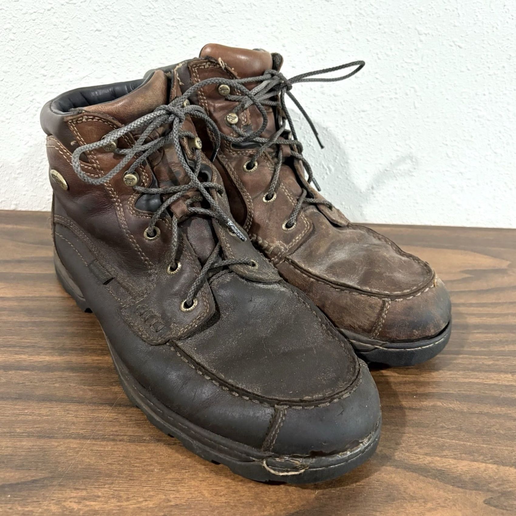 Vintage Red Wing Shoes Boots Moc Toe 13 D 3875 Brown Leather Waterproof Chukka Hunting Logo Men’s Boots Size US 13 / EU 46 - 2 Thumbnail