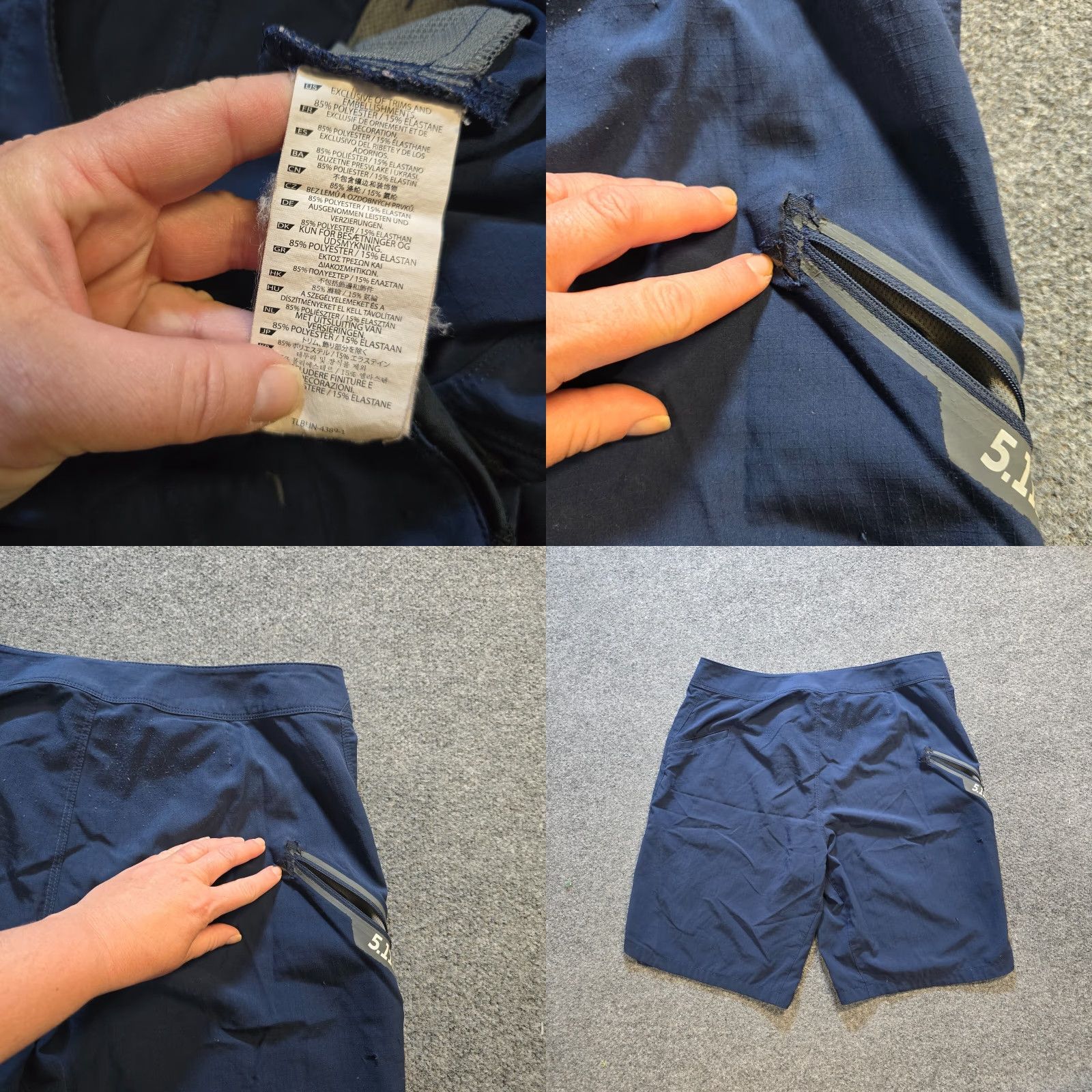 Vintage 5.11 Tactical Swim Trunks Mens Size 34 Blue Board Shorts Pockets Beach Casual Shirt? Size US 34 / EU 50 - 8 Thumbnail