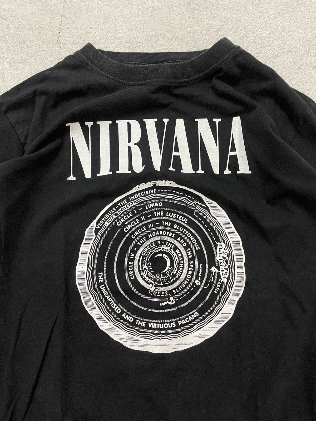 Band Tees 2000s Archival Nirvana Spellout Long Sleeve T-Shirt Grunge Size US L / EU 52-54 / 3 - 2 Thumbnail