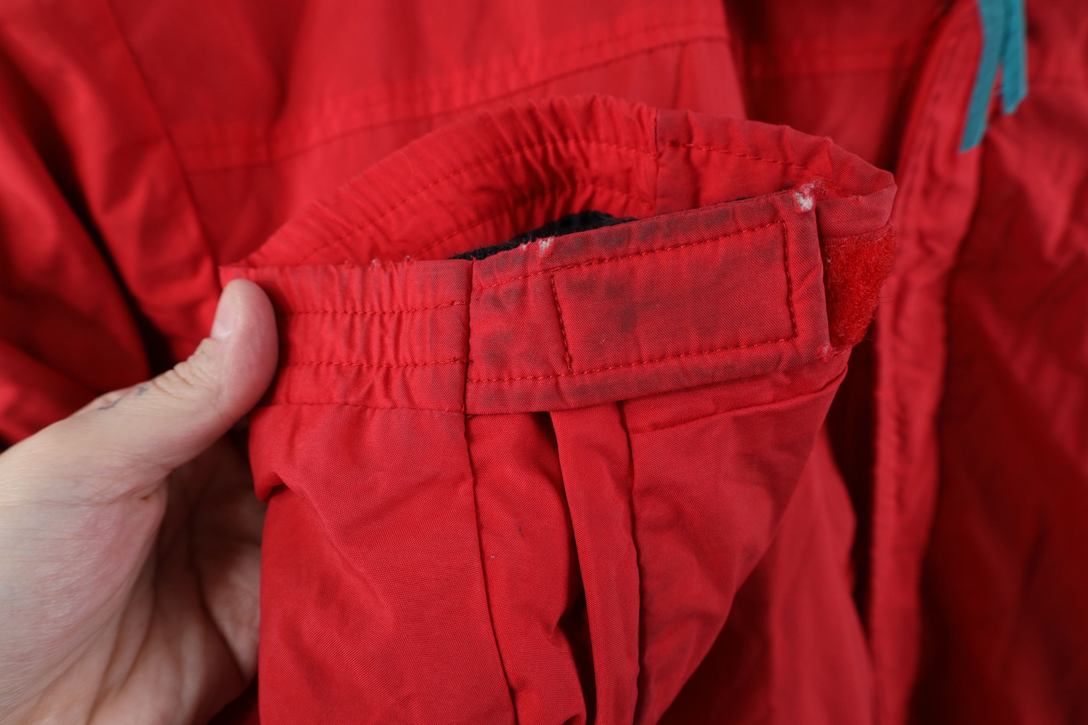 Vintage × Woolrich Woolen Mills Vintage 90s Woolrich Spell Out 2 In 1 Puffer Jacket Red Blue Size US XL / EU 56 / 4 - 6 Thumbnail
