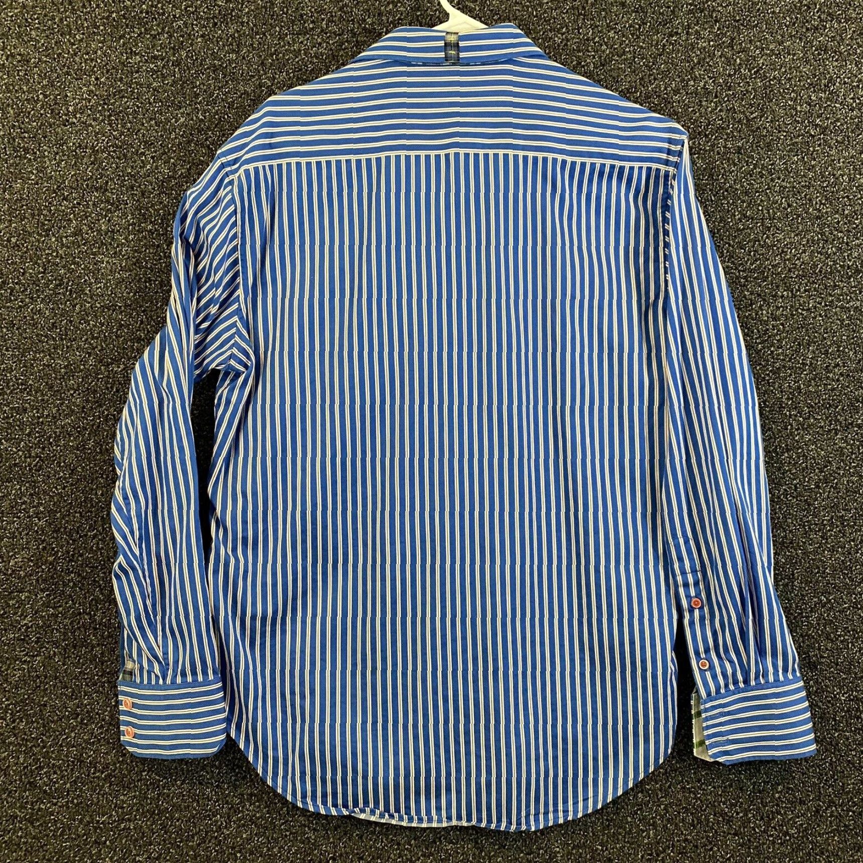 Robert Graham VINTAGE Robert Graham Shirt Men Medium Blue Stripe Button-Up Long Sleeve Casual Modern Mens Size US M / EU 48-50 / 2 - 7 Thumbnail