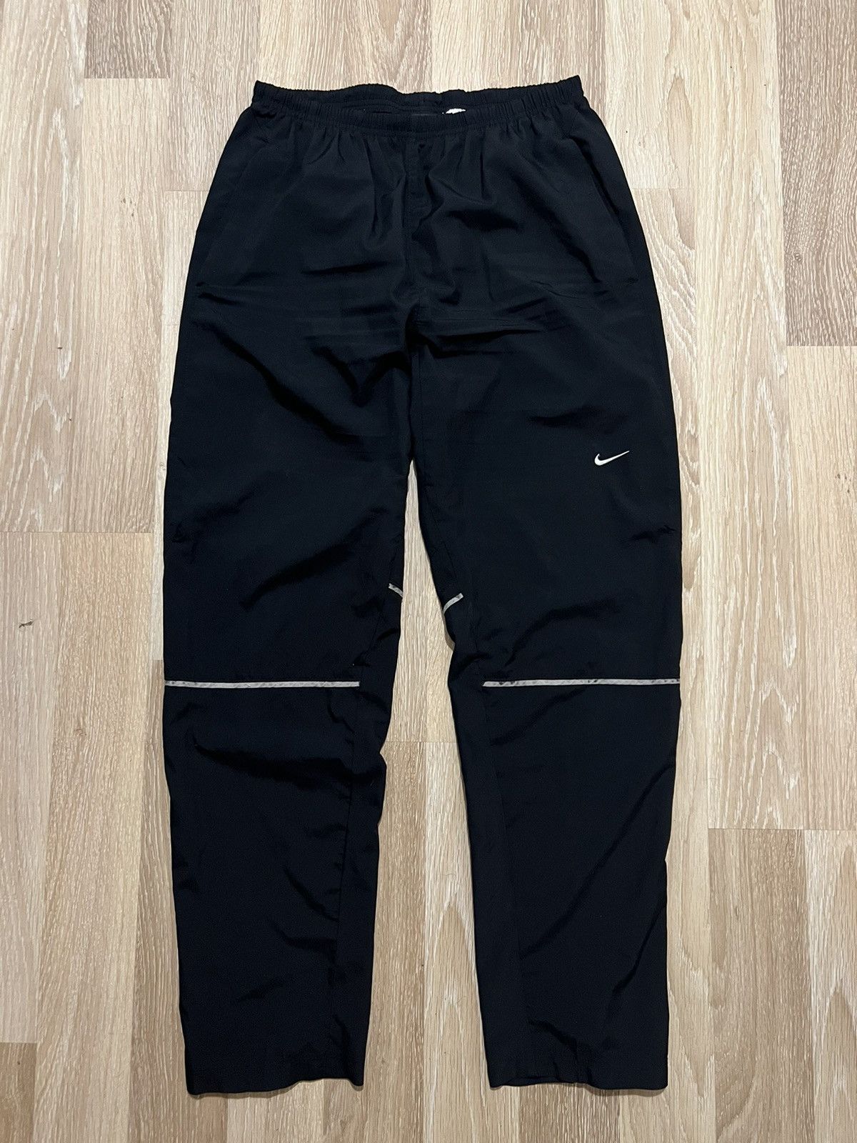 Pre-owned Nike X Vintage Nike Track Pants Y2k In Black