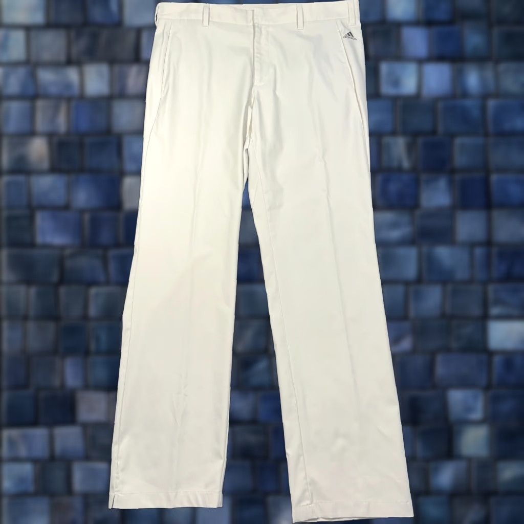 Adidas Adidas Pure Motion Pants Mens 36 Beige Straight Leg Pockets Logo B82626 Size US 36 / EU 52 - 1 Thumbnail
