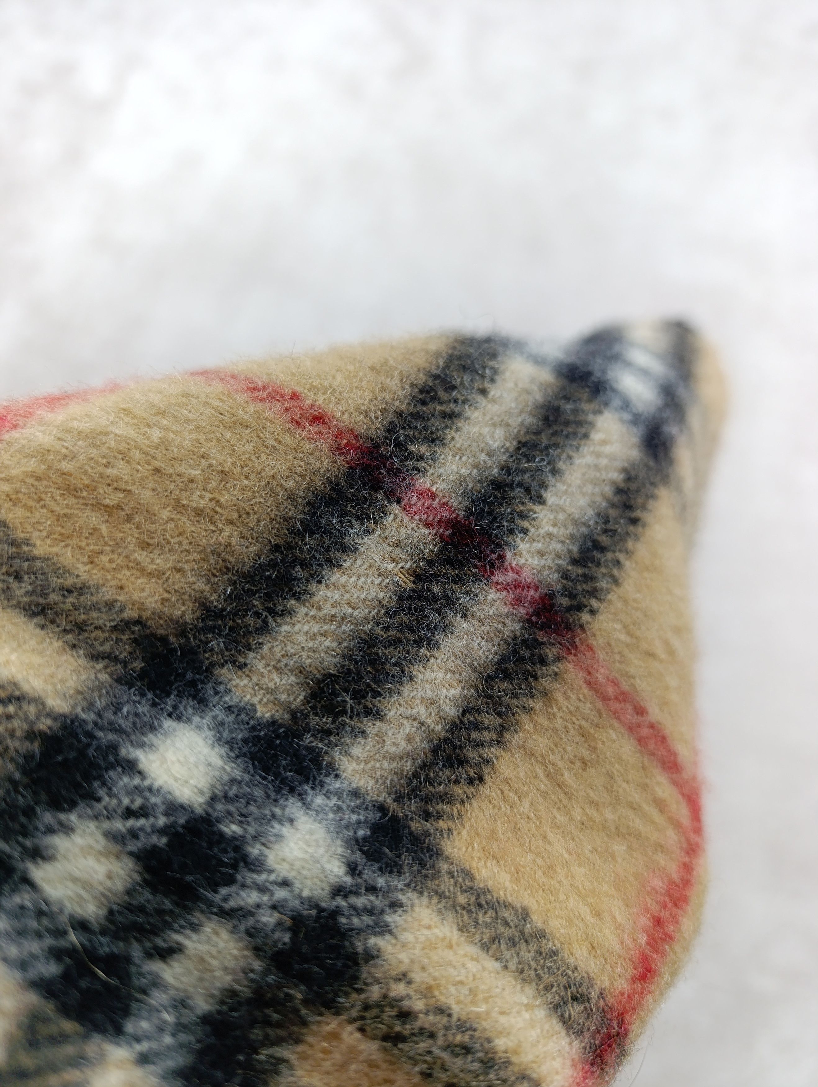 Burberry Burberrys Burberry Nova Check Vintage Wool \ Cashmere Scarf Size ONE SIZE - 12 Thumbnail
