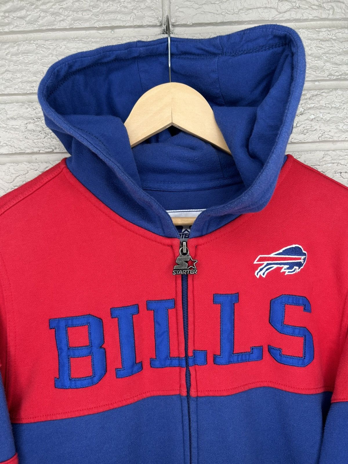 Starter Vintage Starter Buffalo Bills Zip Up Hoodie Size US S / EU 44-46 / 1 - 2 Thumbnail