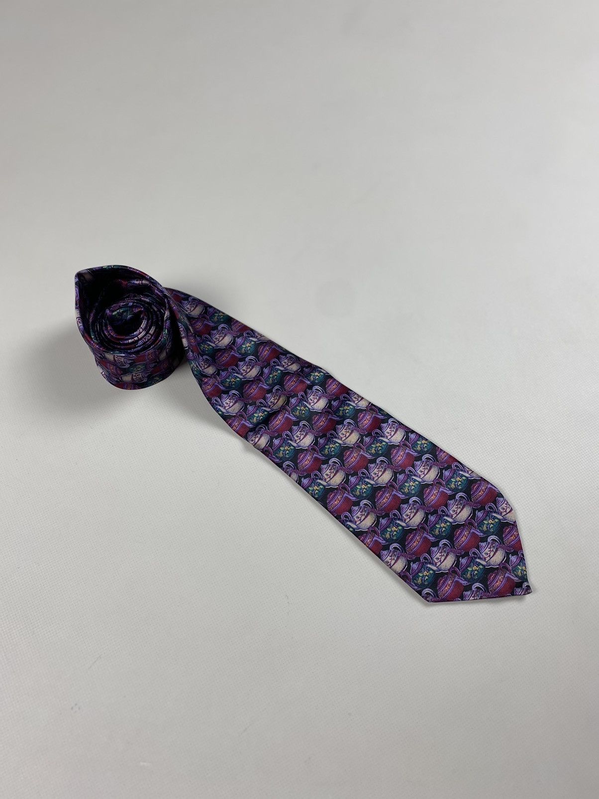 Lanvin × Vintage Lanvin Paris Vintage Patterned Silk Tie Size ONE SIZE - 1 Thumbnail