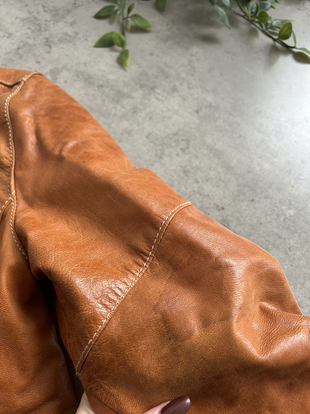 Vintage Leonardo 100 % leather jacket made in Italy Size M / US 6-8 / IT 42-44 - 12 Thumbnail