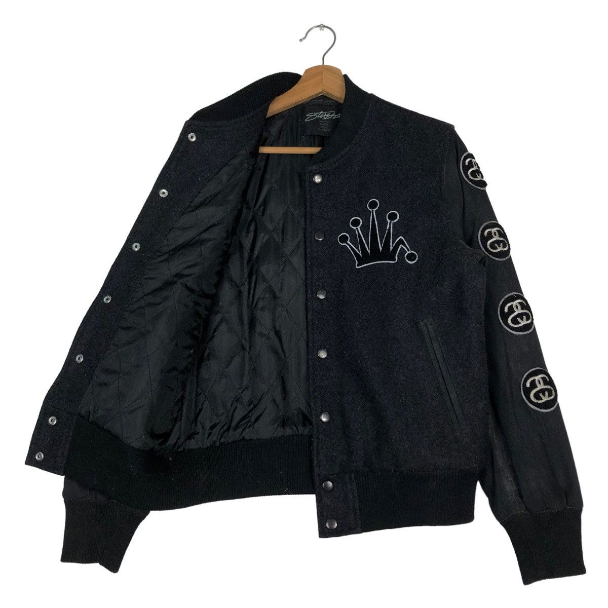 Stussy 🔥STUSSY CREW USA VARSITY JACKET BIG LOGO SPELL OUT Size US M / EU 48-50 / 2 - 11 Thumbnail