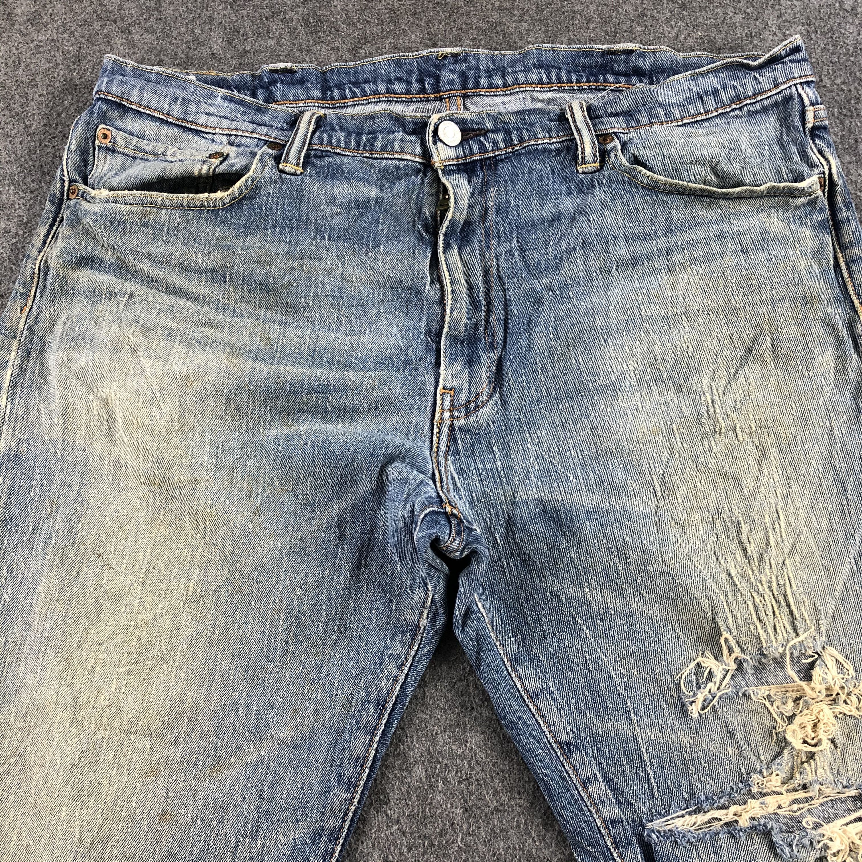 Levi's Vintage Blue Wash Levis 504 Jeans-J2269 Size US 38 / EU 54 - 3 Thumbnail