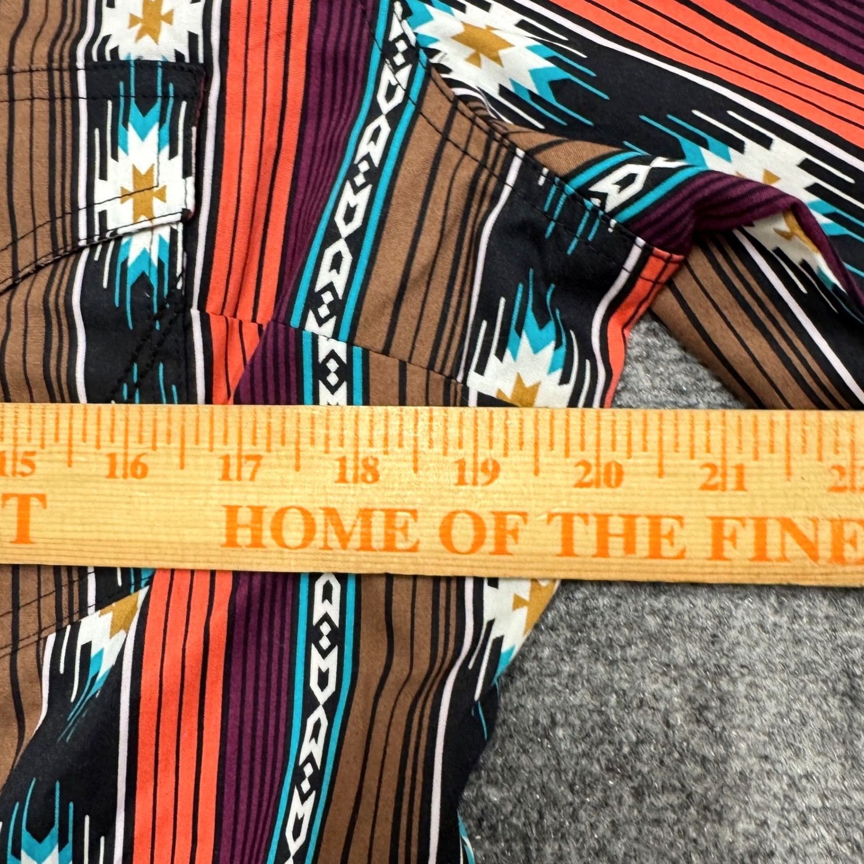 Wrangler Wrangler Dress shirt Women's Large 100% Cotton Multicolor Patterned Native Button Up Retro Size L / US 10 / IT 46 - 6 Thumbnail